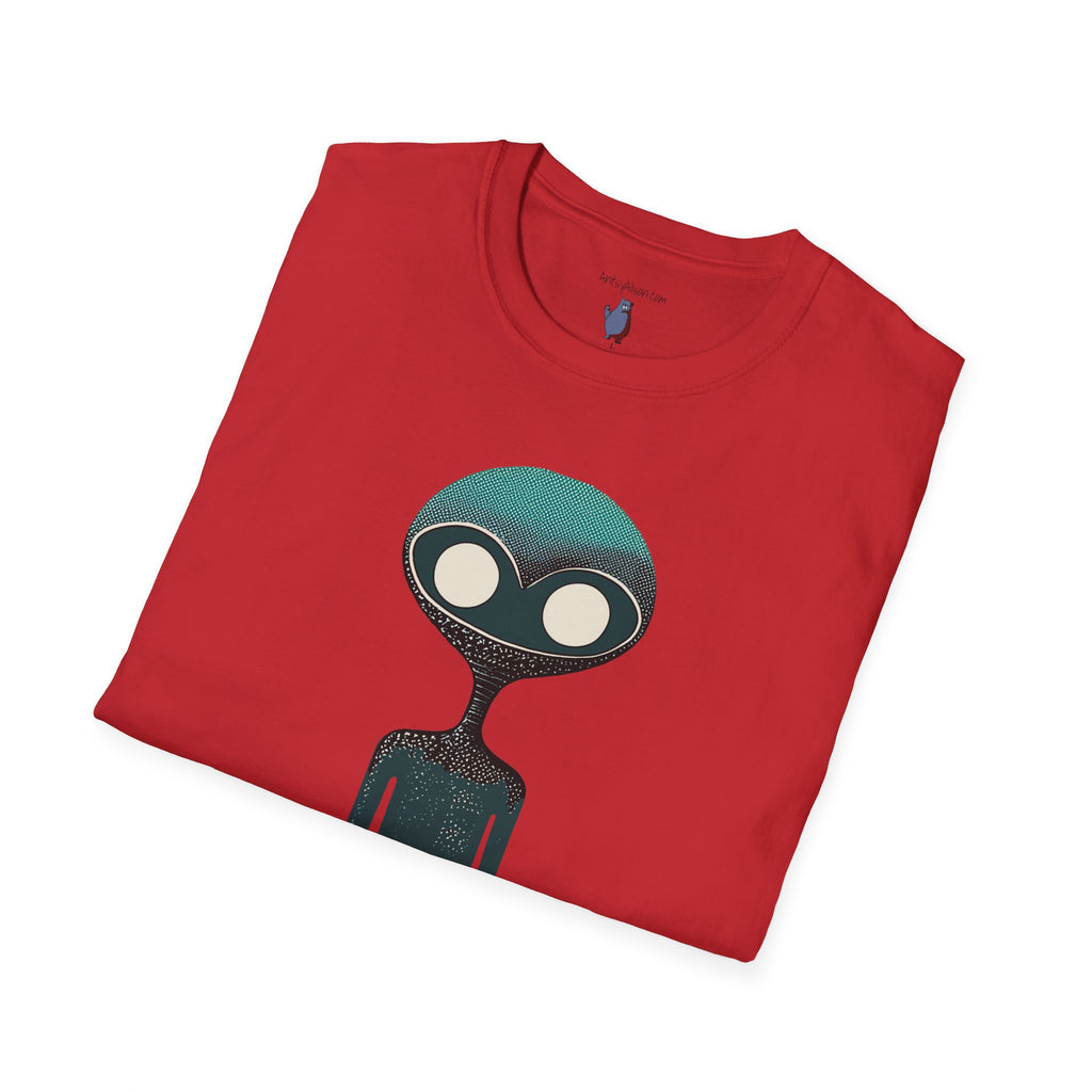 Midwest Modern UAP UFO Alien Number Two Graphic Art Tee - 100% Cotton T-Shirt