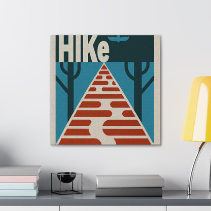 Canvas Art Print - Modern Graphic Travel Pop Art Hike Poster