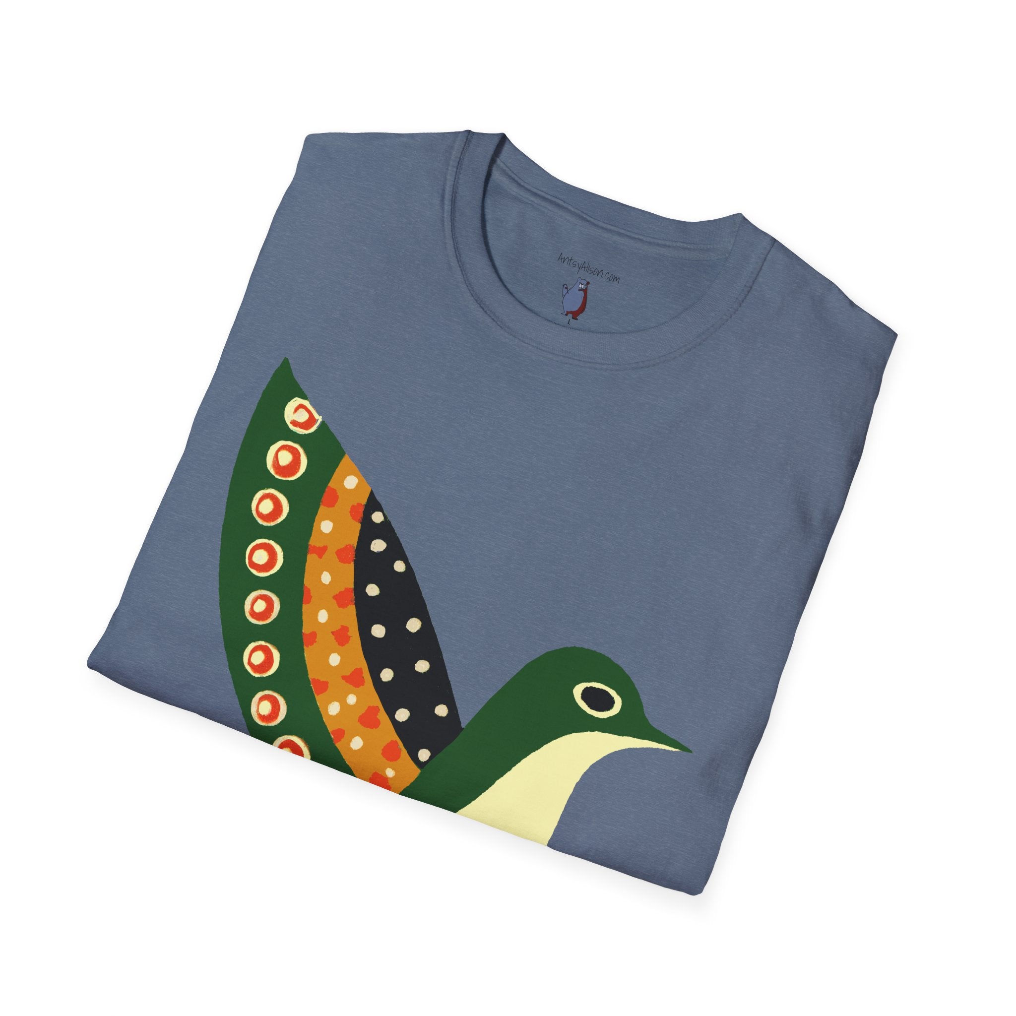 Ready to Fly Bird Graphic Art Tee - 100% Cotton T-Shirt