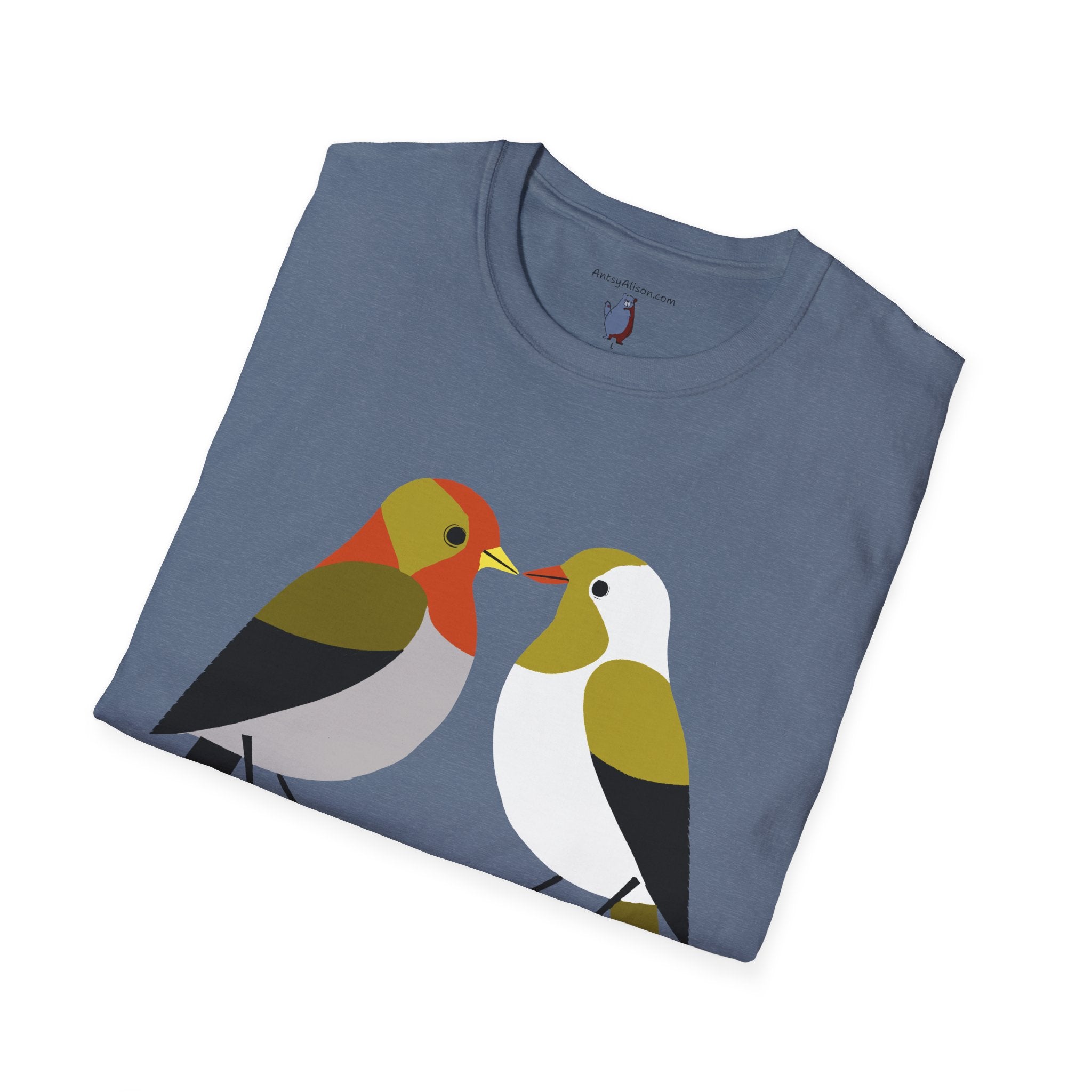 Modern Lovebirds - Unisex Softstyle T-Shirt 100% Cotton