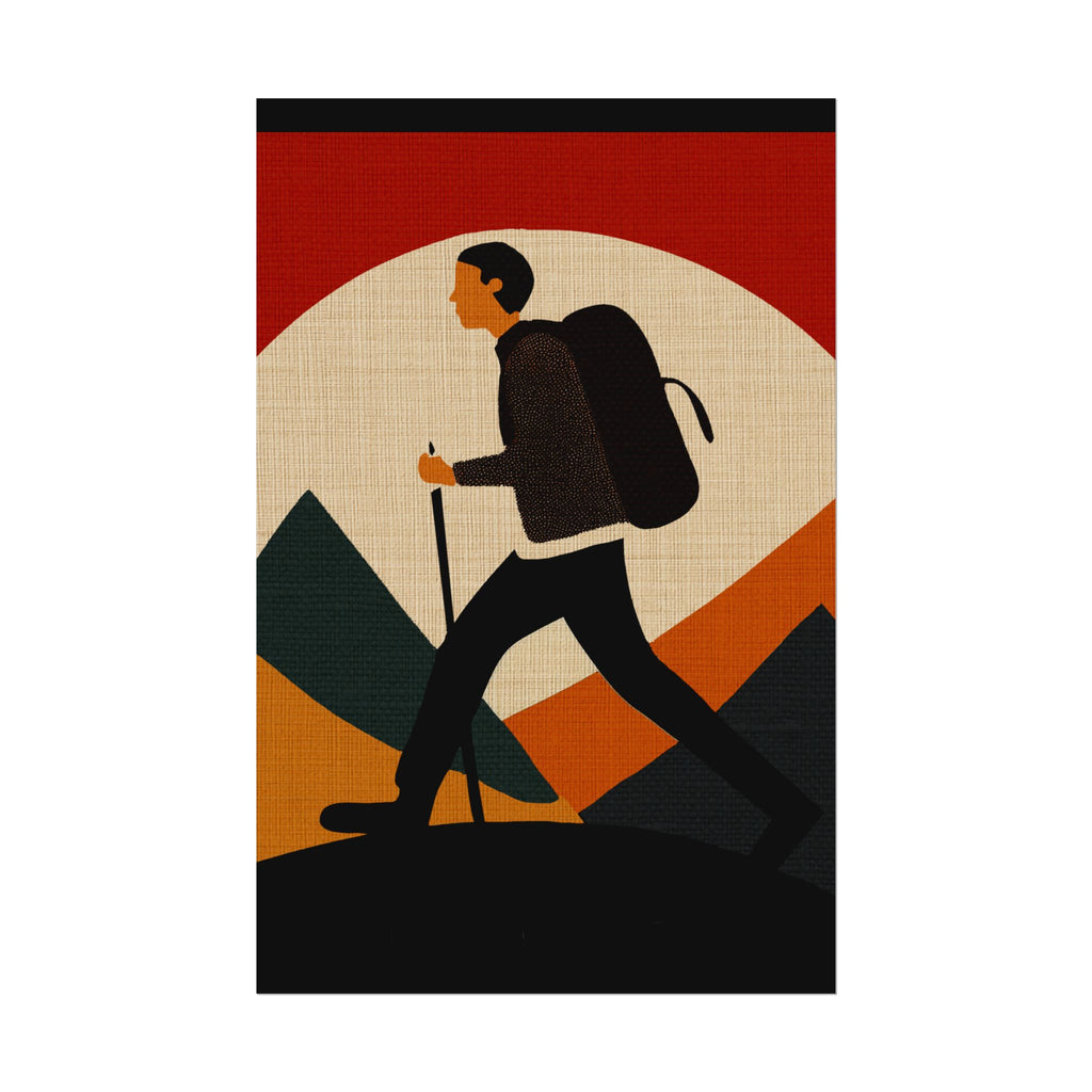 Outdoor Activity Hike Poster, Rolled Poster -  nature lovers, outdoor activities, spring, summer, hike, hiking
