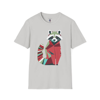 Ricky Raccoon Graphic Art Raccoon Tee - 100% Cotton T-Shirt