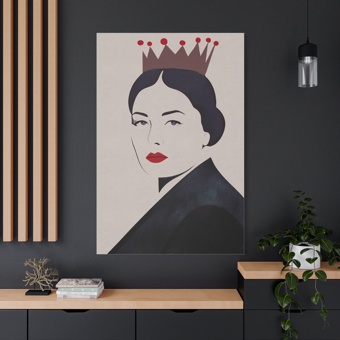 You Are A Queen - Abstract Portrait of Woman - Matte Canvas, Stretched, 1.25"