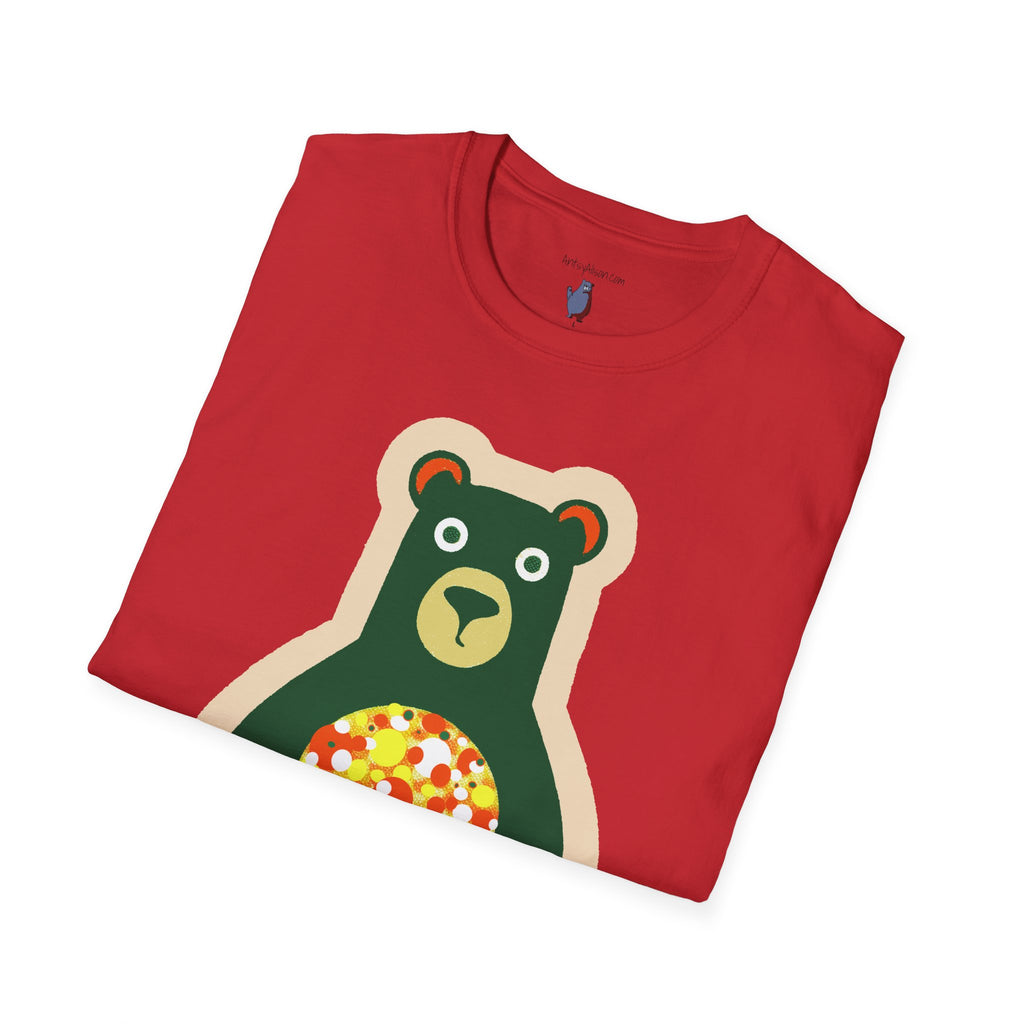 Mod Gumball Bear Graphic Art Tee - 100% Cotton T-Shirt