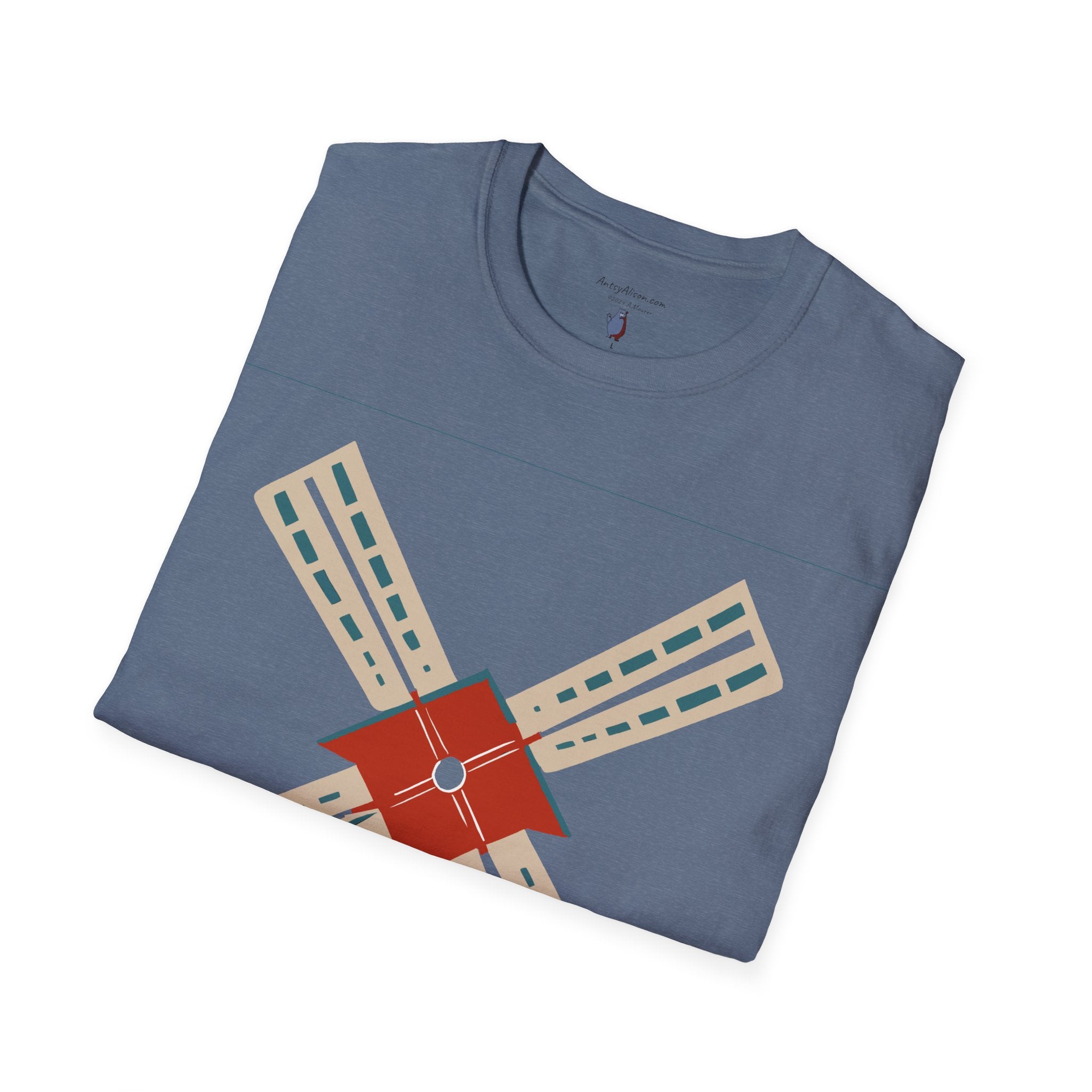 Modern Windmill - Unisex Softstyle Graphic T-Shirt