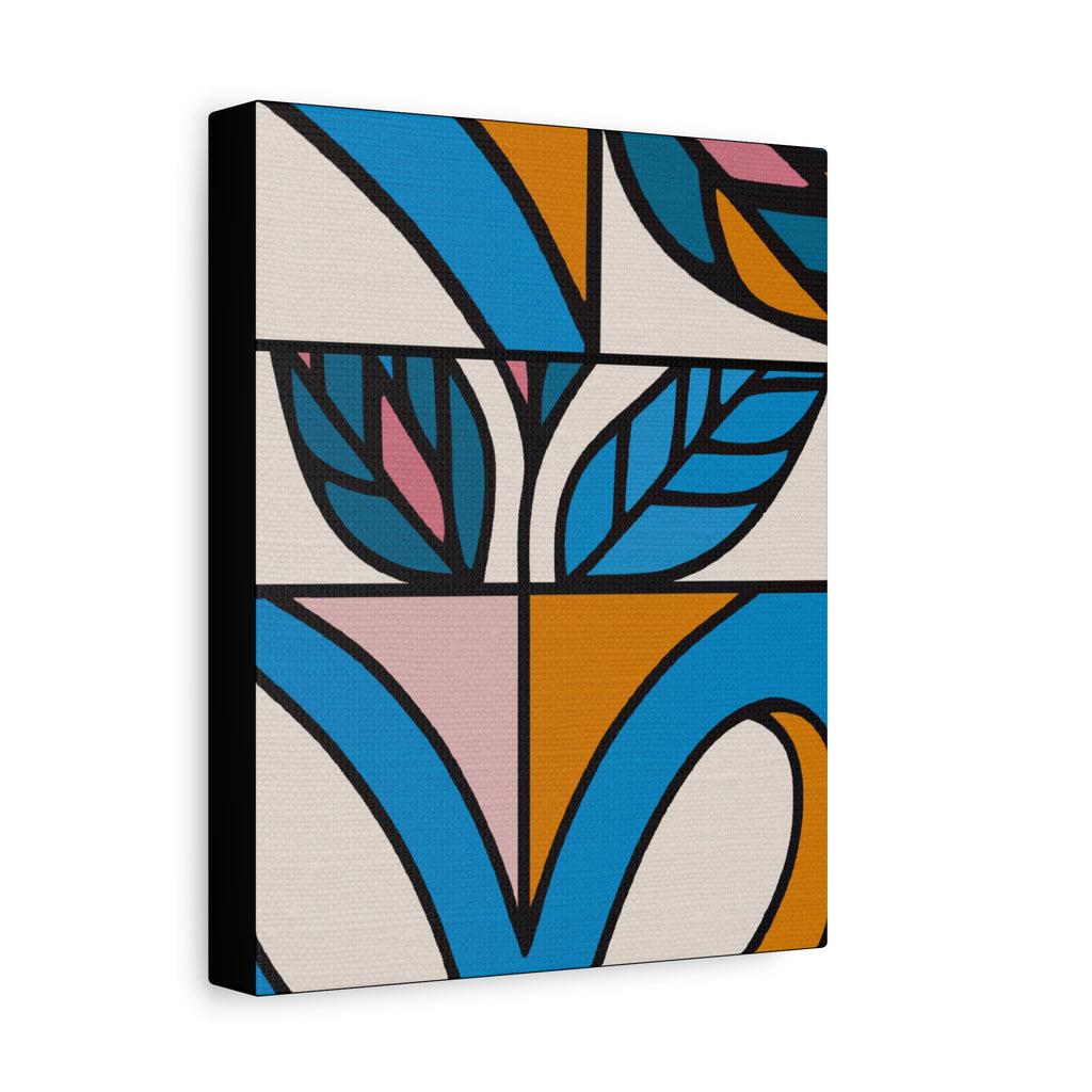 Midwest Modern Abstract Spring Print - Matte Canvas, Stretched, 1.25" -  home decor, wall art, abstract, spring