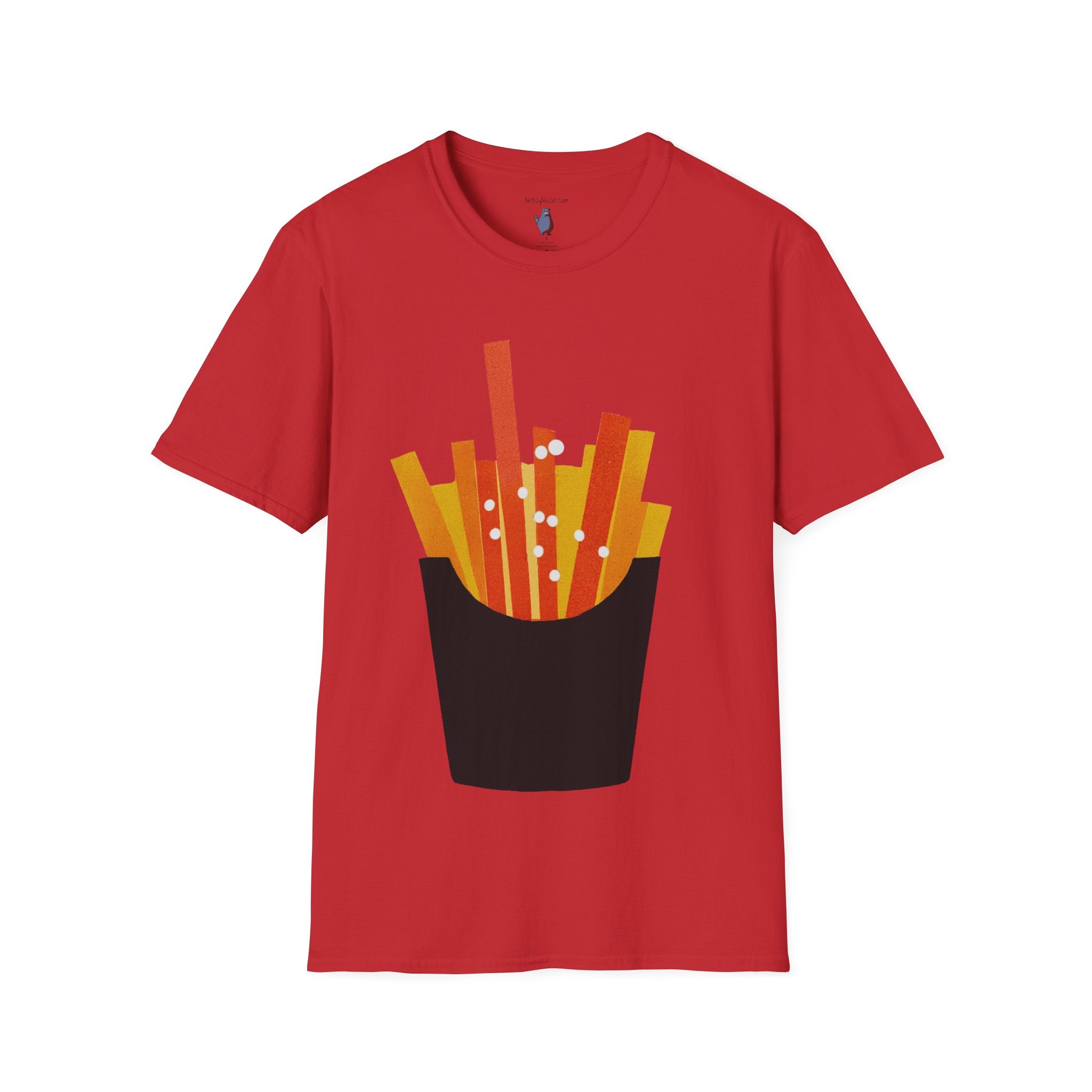 French Fry Fries Graphic Art Tee - 100% Cotton T-Shirt