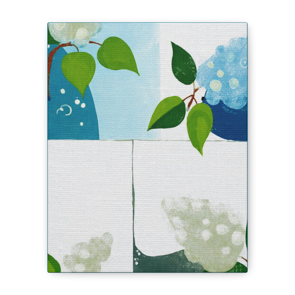 Midwest Modern Abstract Lilac Floral Print #1 - Matte Canvas, Stretched, 1.25"