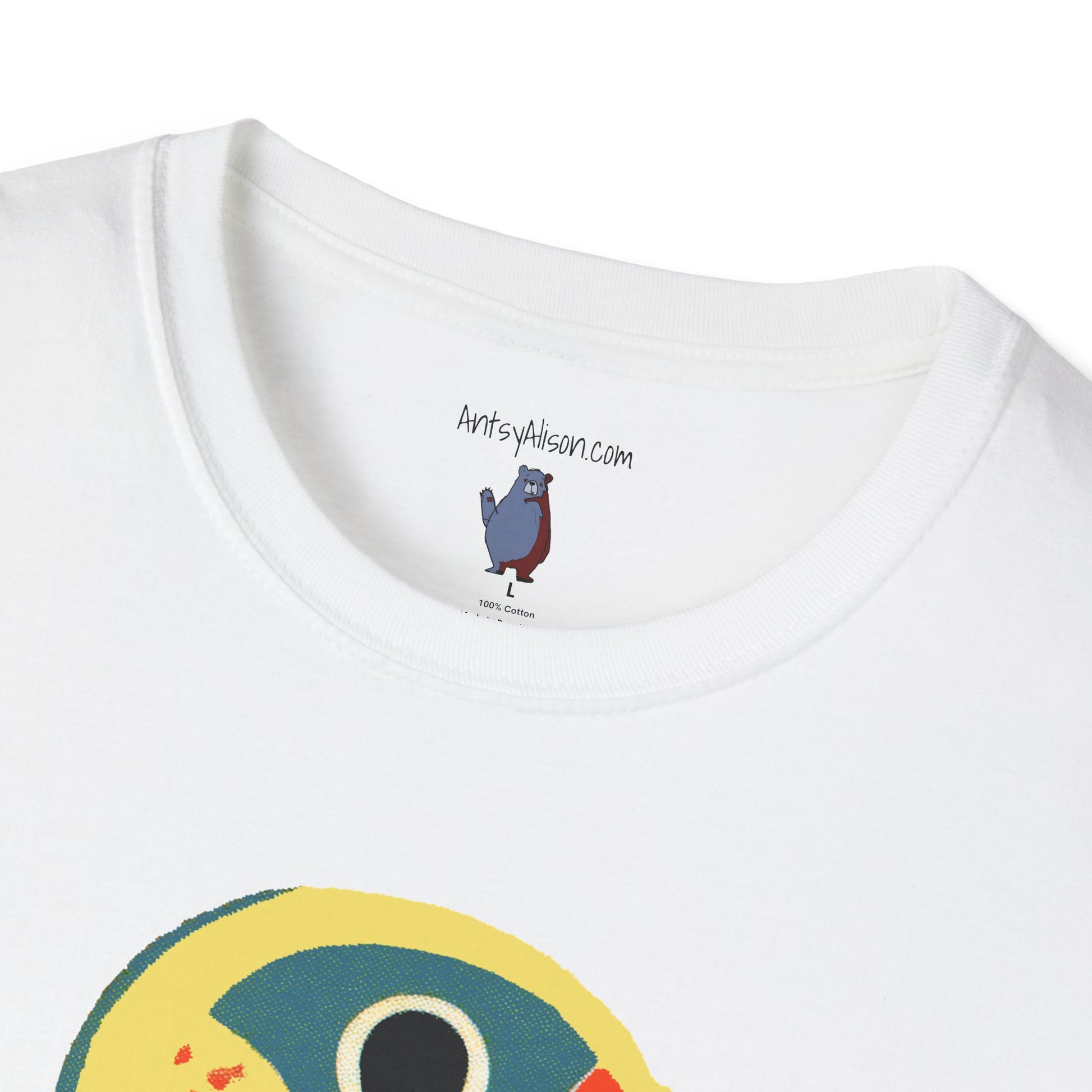 Retro BlueBird Graphic Art Tee - 100% Cotton T-Shirt