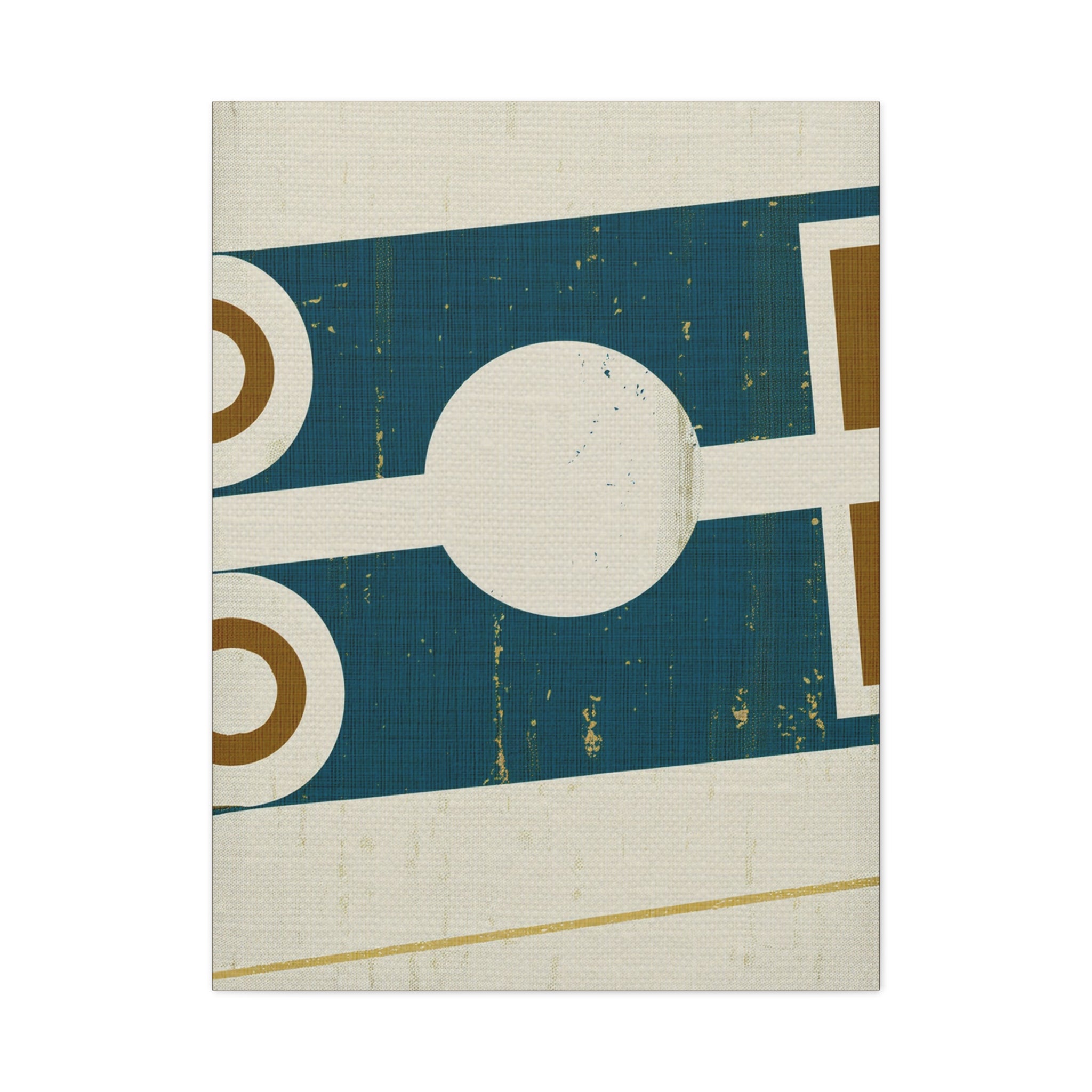 Midwest Modern Abstract Retro Game Sports Board #1 - Matte Canvas, Stretched, 1.25"