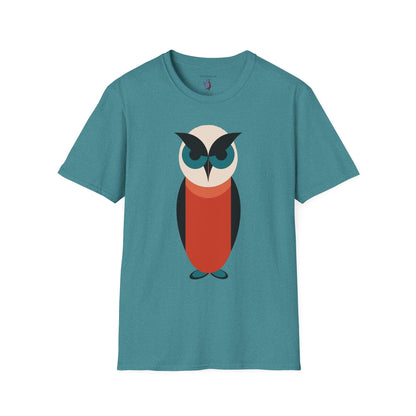 Schoolhouse Owl Graphic Art - 100% Cotton T-Shirt