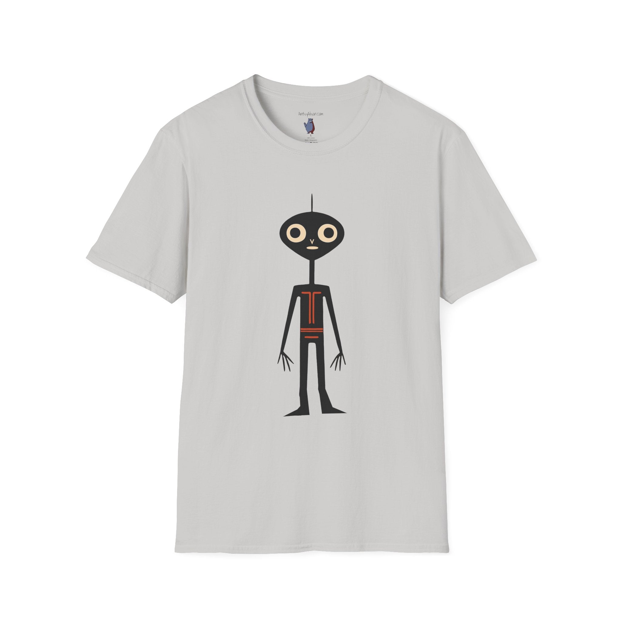 Midwest Modern UAP Alien Number One Graphic Art Tee - 100% Cotton T-Shirt