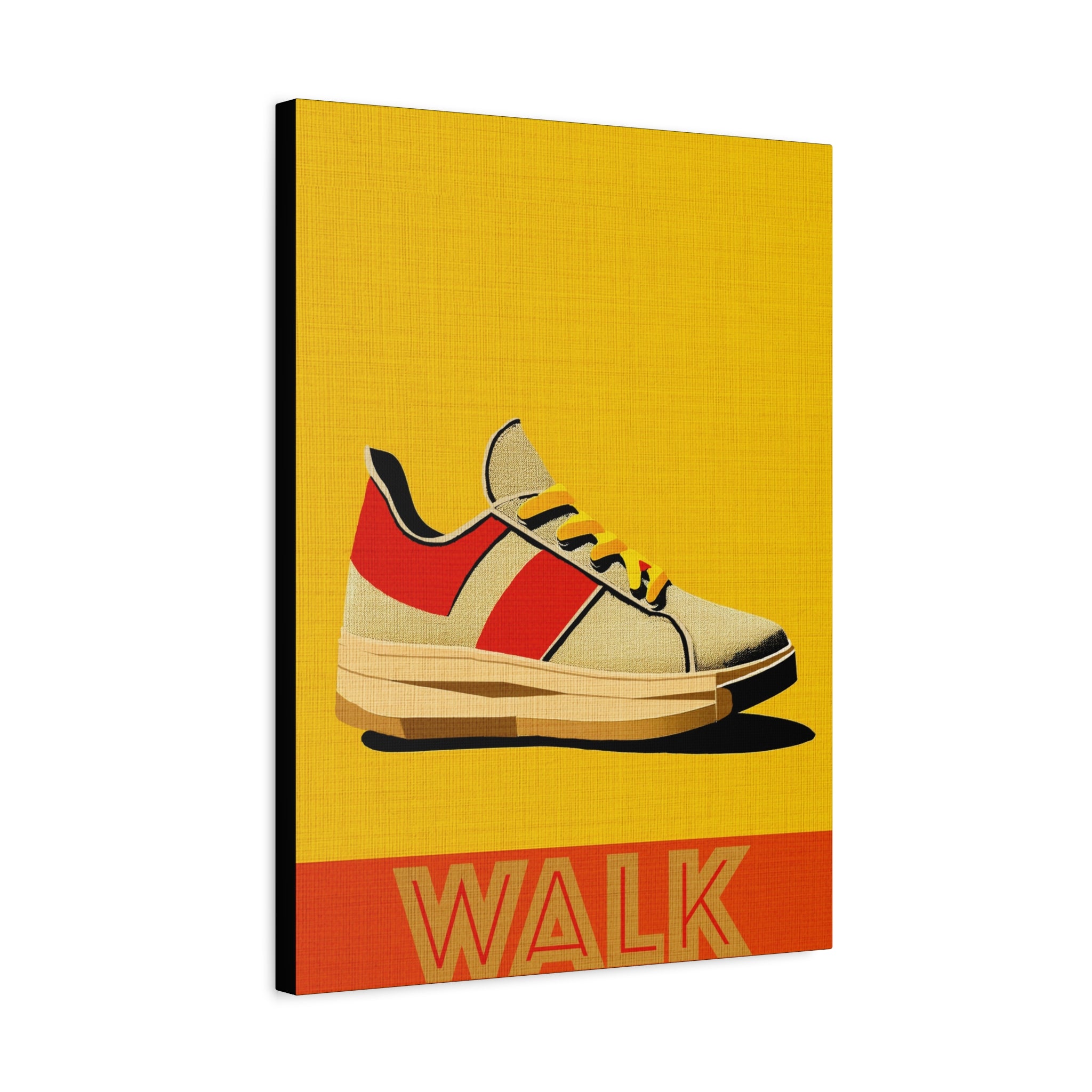 Midwest Modern WALK Walking Activity Art Print - Matte Canvas, Stretched, 1.25"