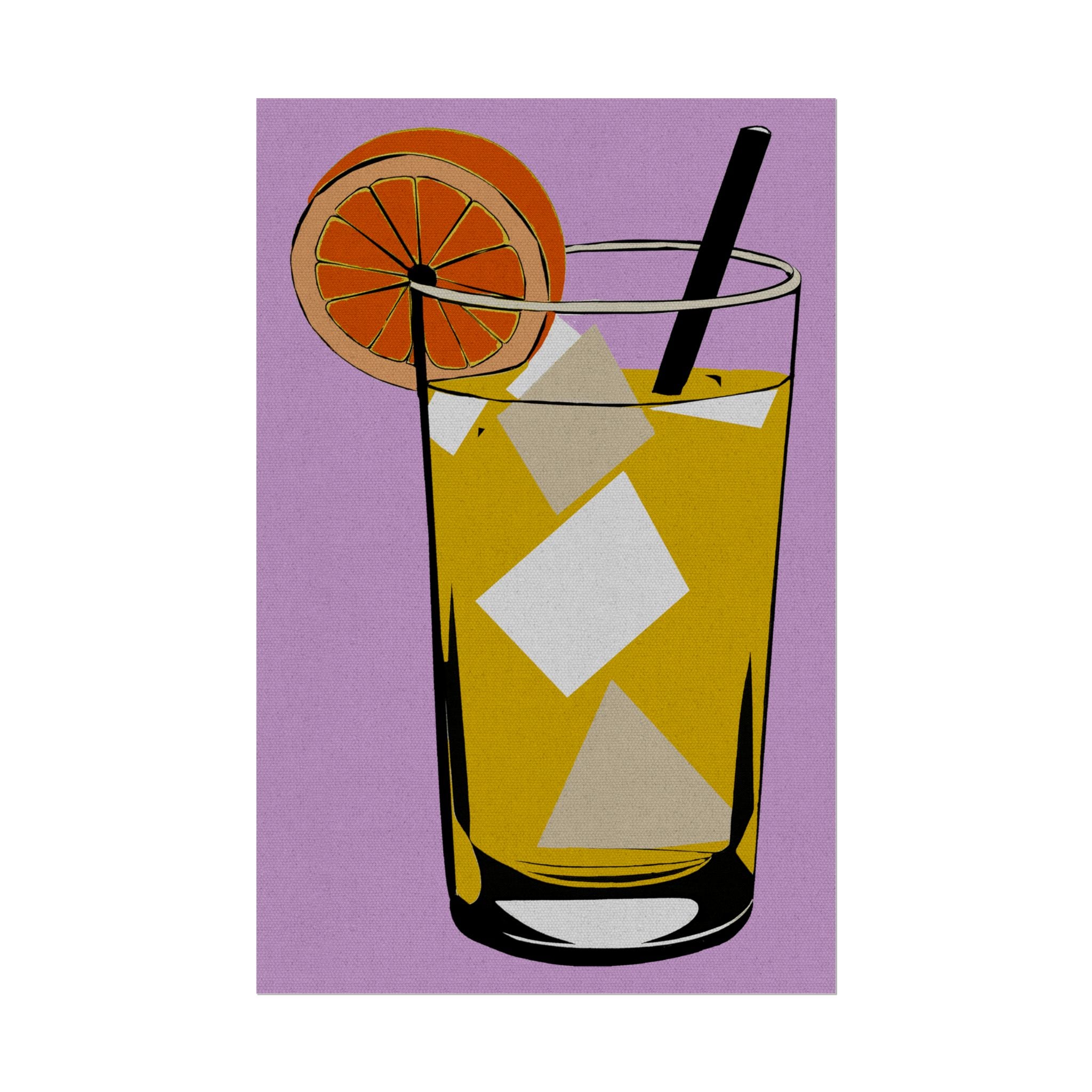 Comfort Food Pop Art Print - Lemonade Rolled Poster Wall Art, Midwest Mod, Comfort Food, Lemonade, Lemons, Refreshment