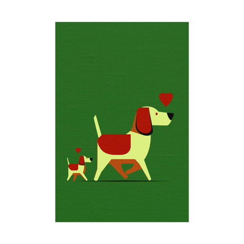 Animal Love Print Dog Mama Only Rolled Poster - Animals, Dog,  Puppy, Canine, Valentines Day, Nature, Love