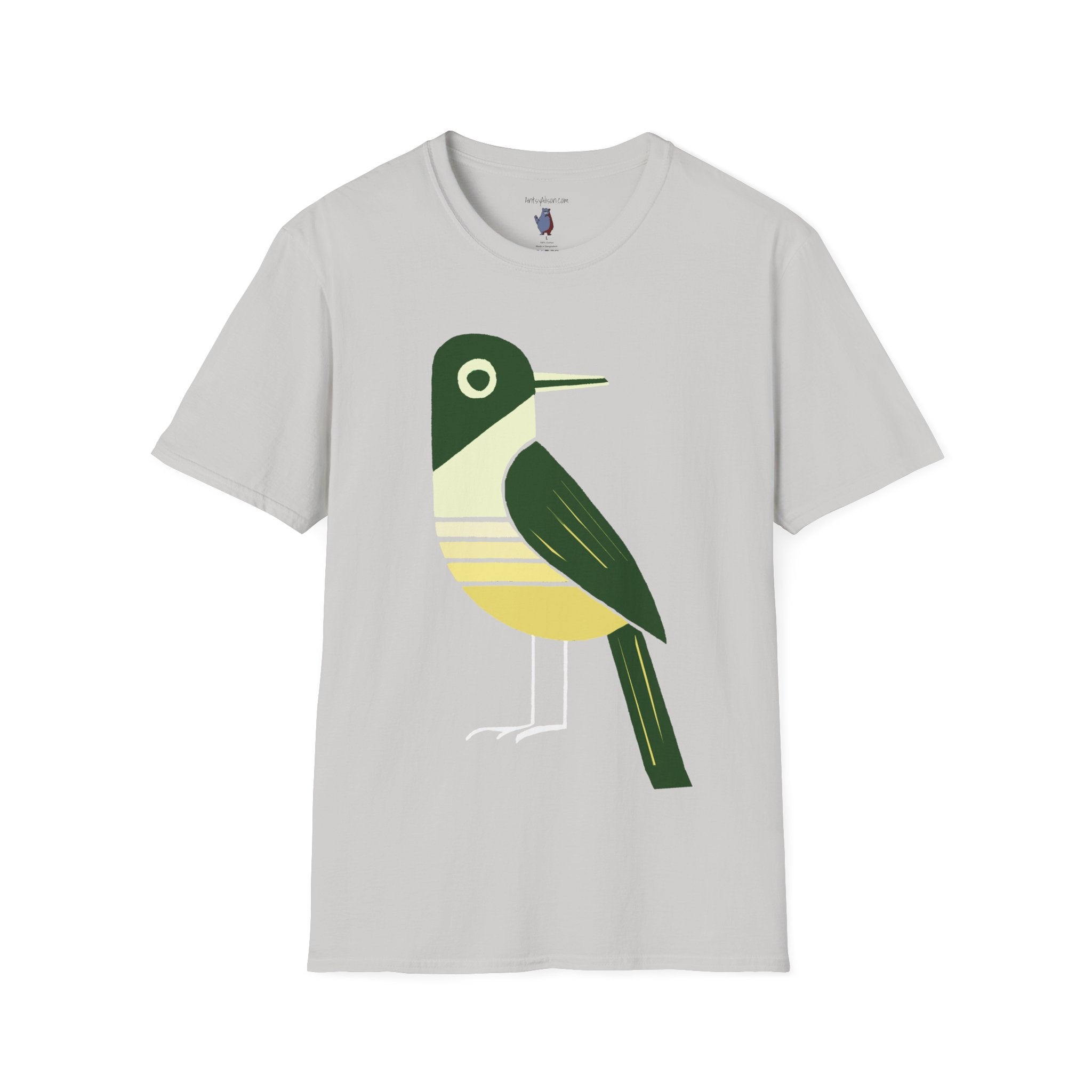 Mr. GreenJeans Bird Graphic Art Tee - 100% Cotton T-Shirt