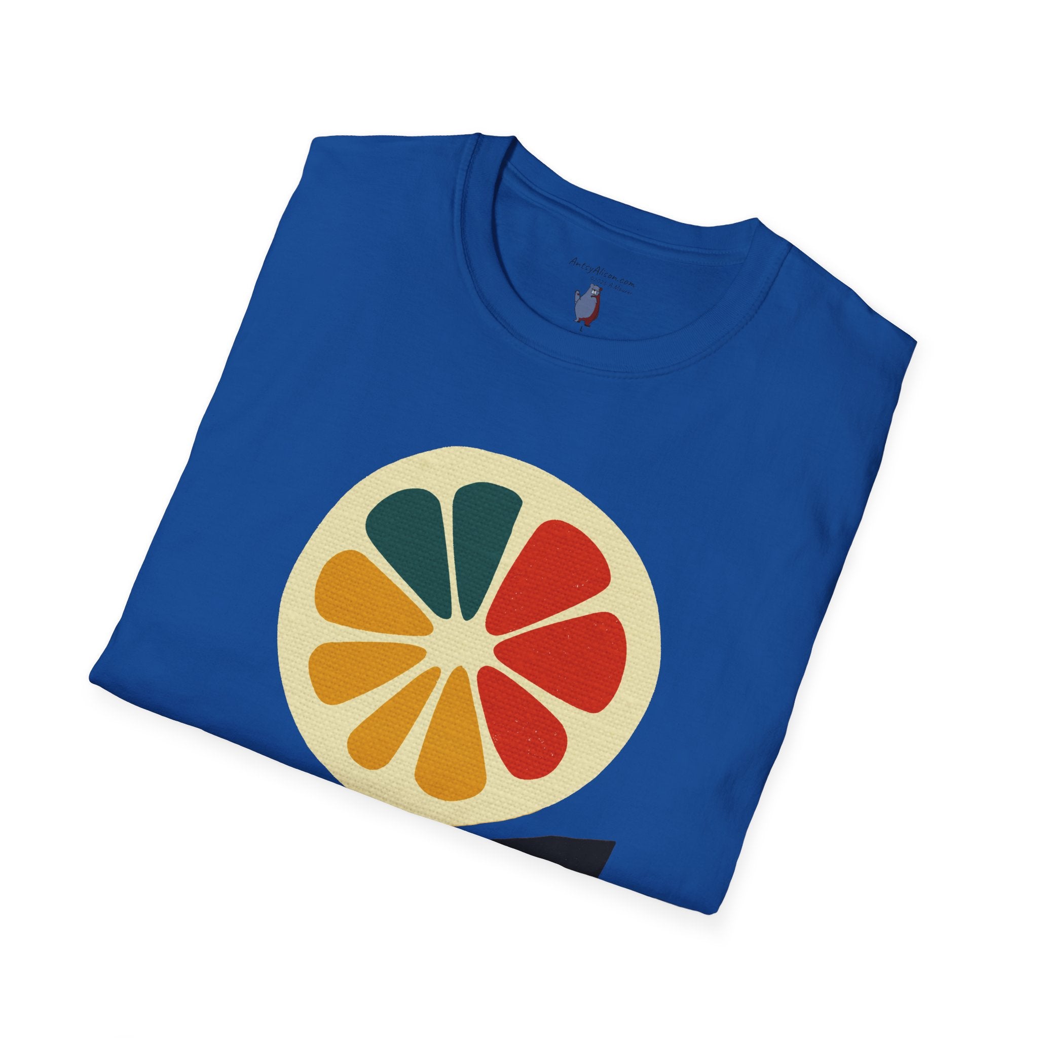 Midwest Modern Pop Art Lemon Flower - 100% Cotton Graphic Tee - unisex, pop, lemon, icon