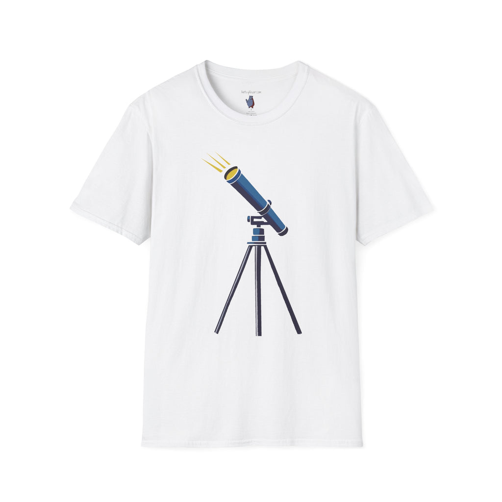 Midwest Modern Telescope Pop Art Graphic Art Tee - 100% Cotton T-Shirt
