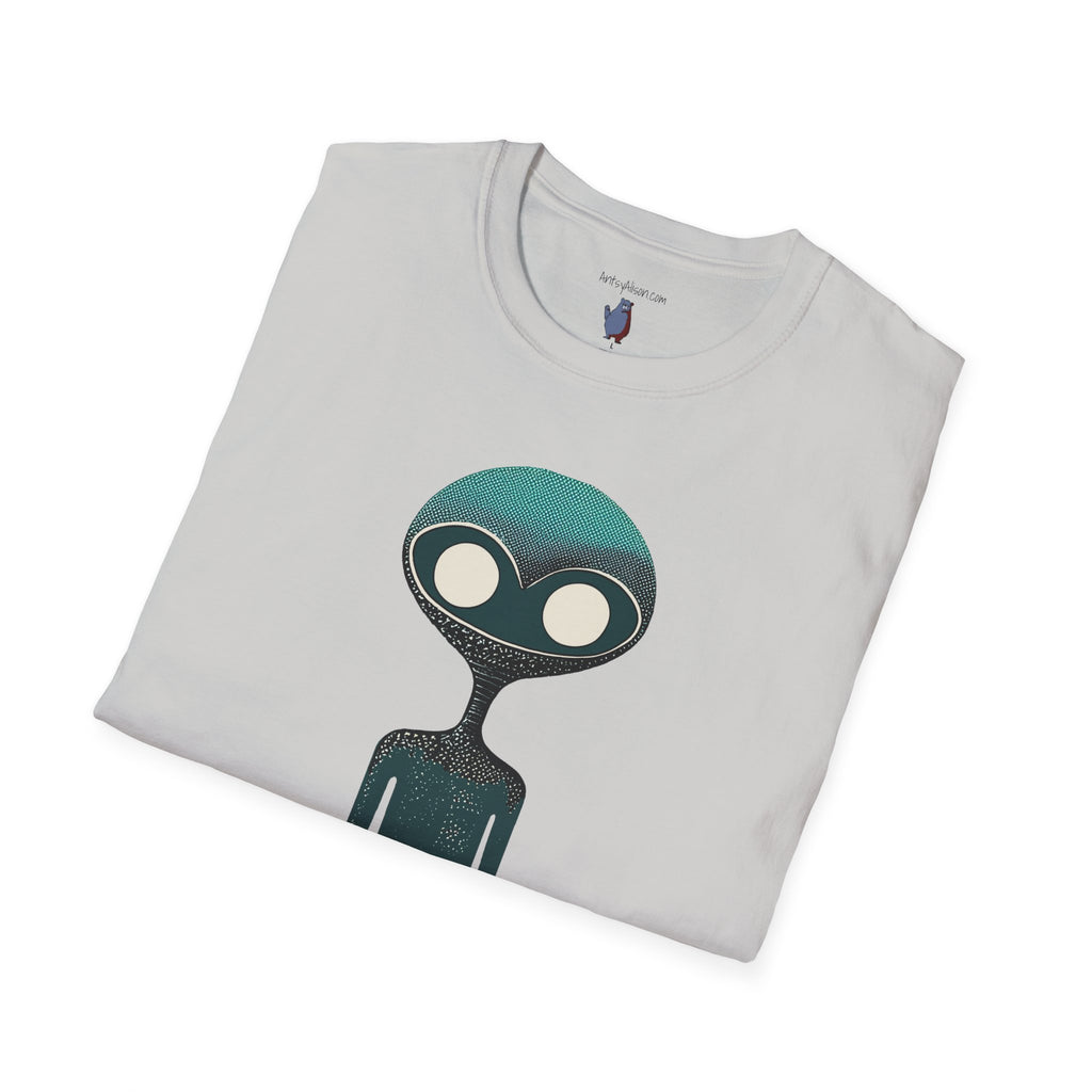 Midwest Modern UAP UFO Alien Number Two Graphic Art Tee - 100% Cotton T-Shirt