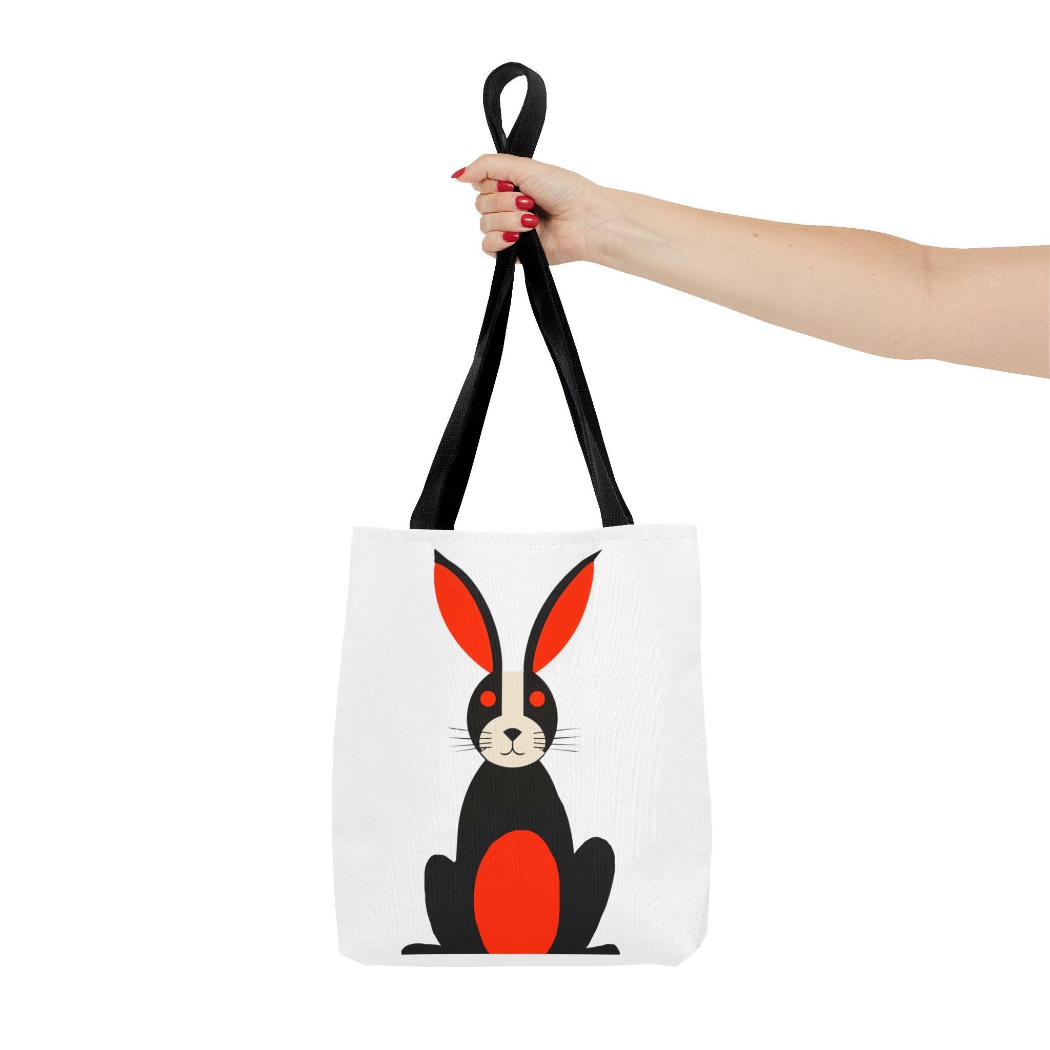 Midwest Mod Whimsical Bunny Rabbit Tote Bag, Eco-Friendly Shopping Bag, Beach Tote, Gift for Nature Lovers, Summer Accessory, Lightweight Carryall