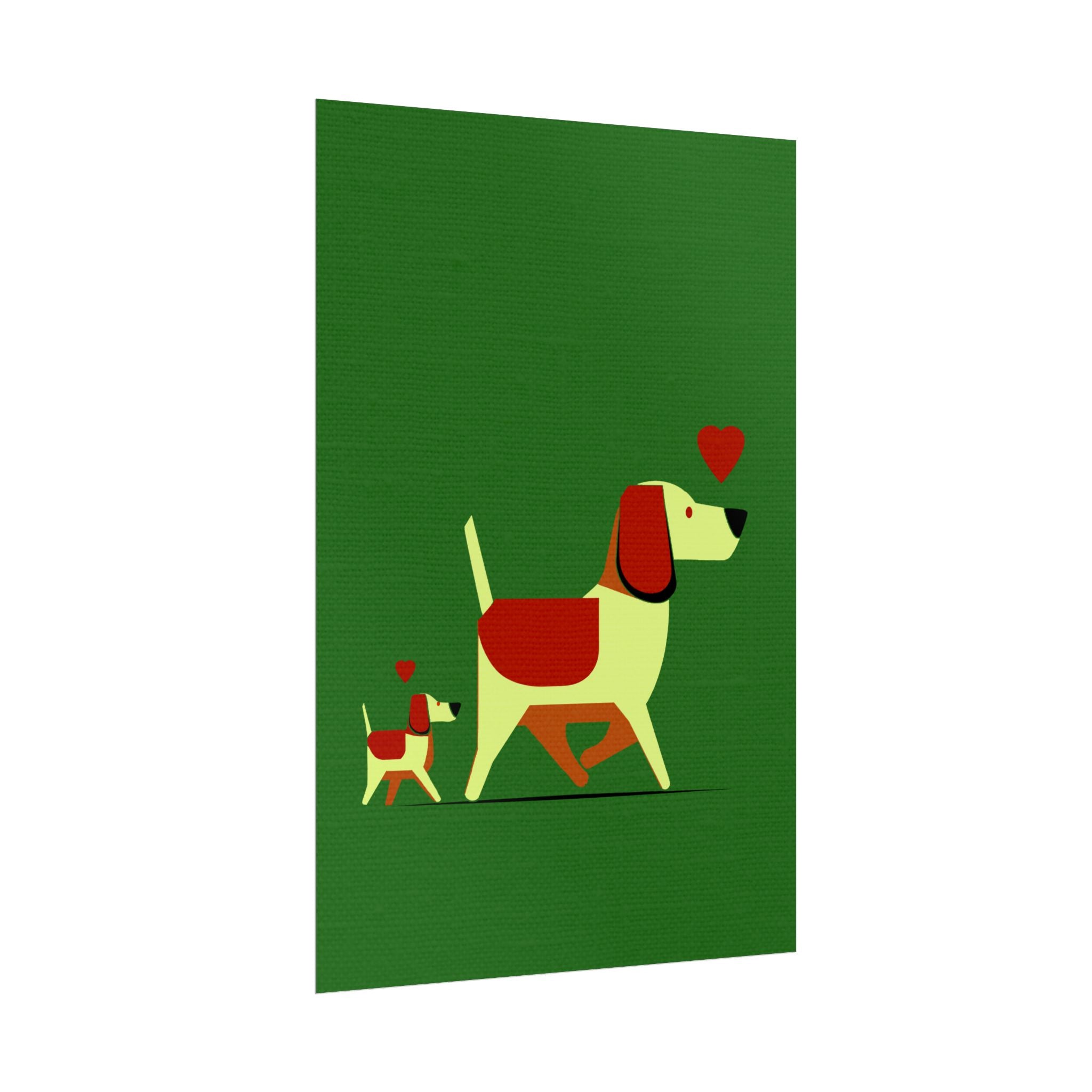 Animal Love Print Dog Mama Only Rolled Poster - Animals, Dog,  Puppy, Canine, Valentines Day, Nature, Love