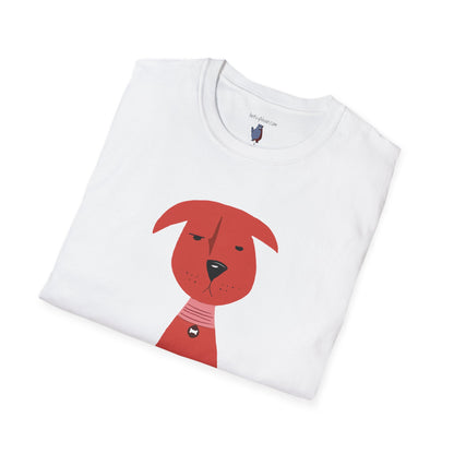 Scrappy Little Dog Graphic Art Tee - 100% Cotton T-Shirt