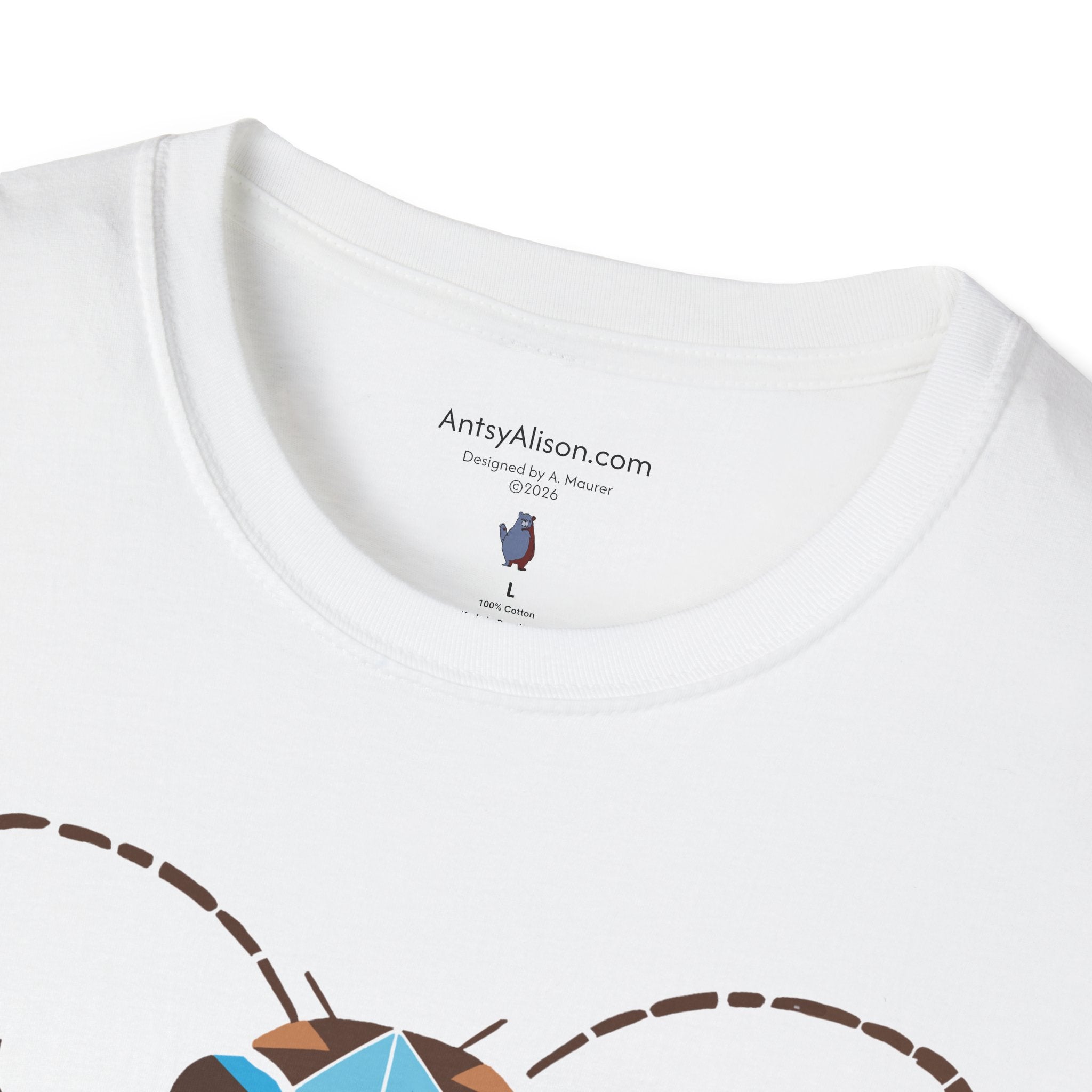 Midwest Modern Deco Beetle - Unisex Softstyle T-Shirt