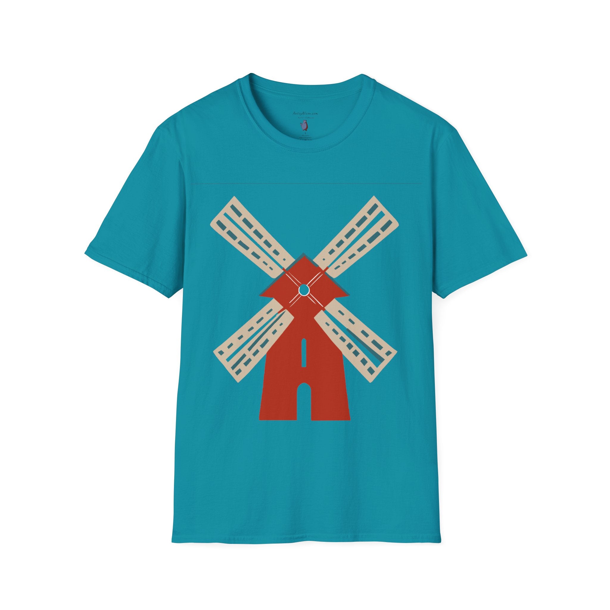 Modern Windmill - Unisex Softstyle Graphic T-Shirt