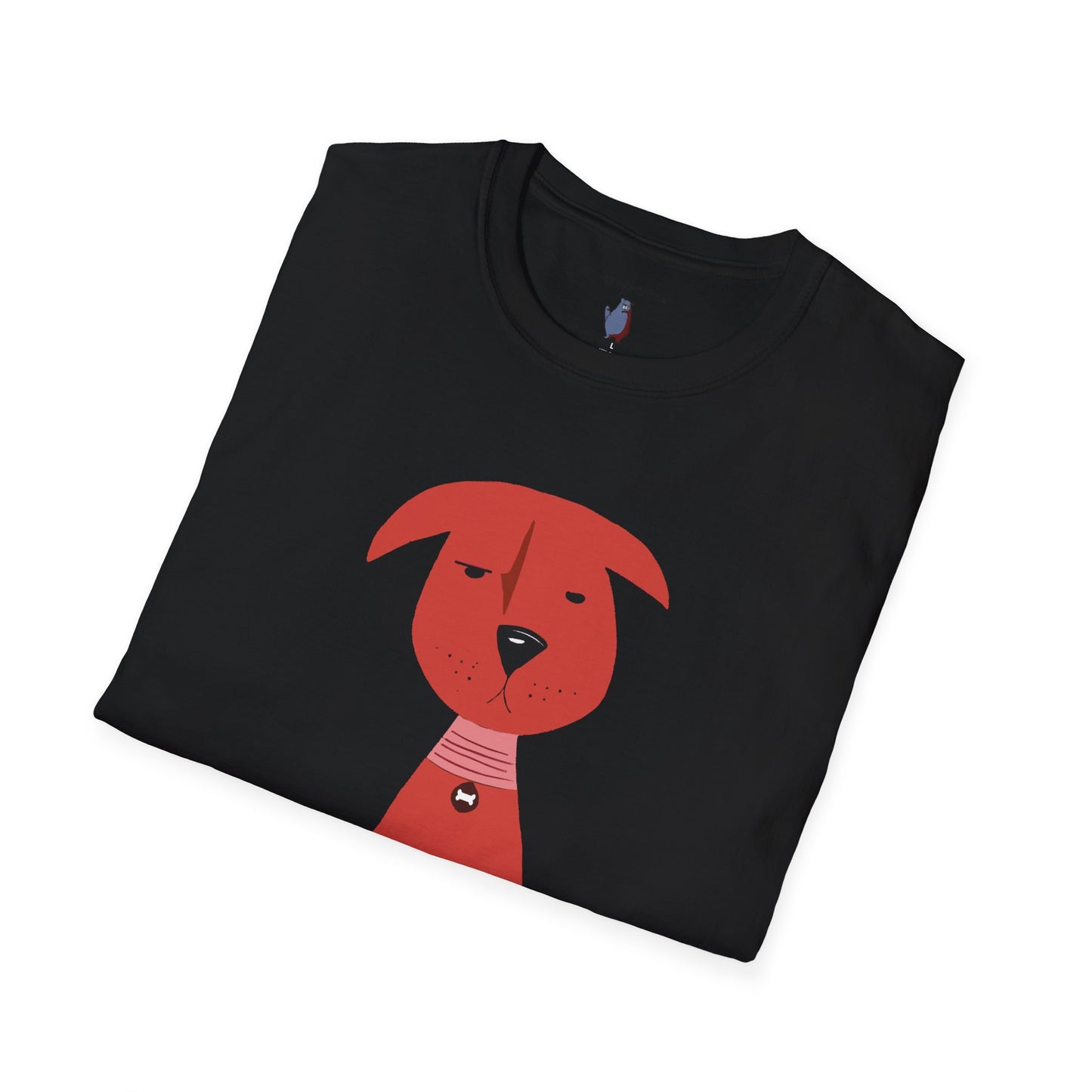 Scrappy Little Dog Graphic Art Tee - 100% Cotton T-Shirt