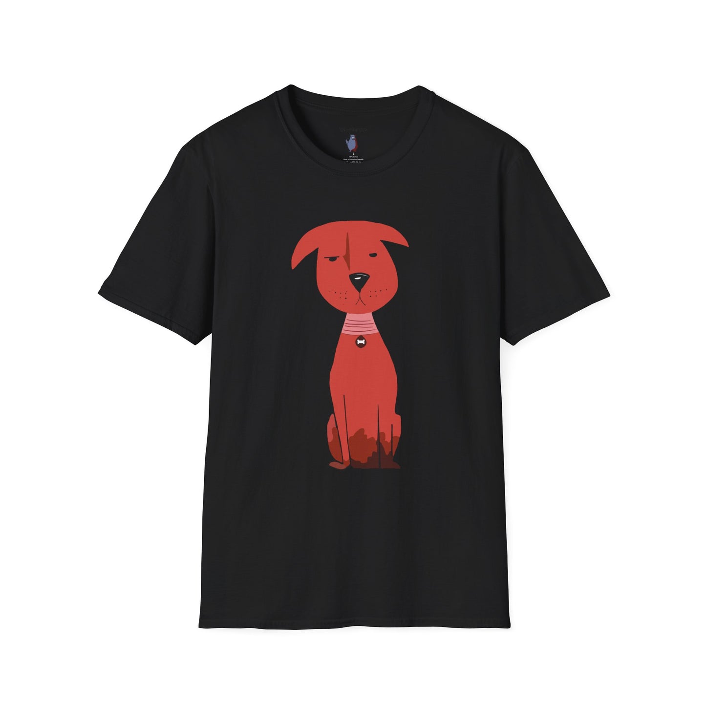 Scrappy Little Dog Graphic Art Tee - 100% Cotton T-Shirt