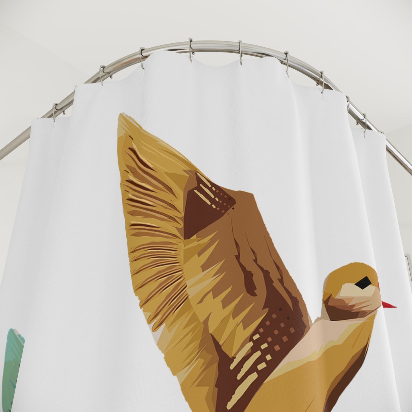 MCM Inspired Hummingbird Hummingbirds Shower Curtain