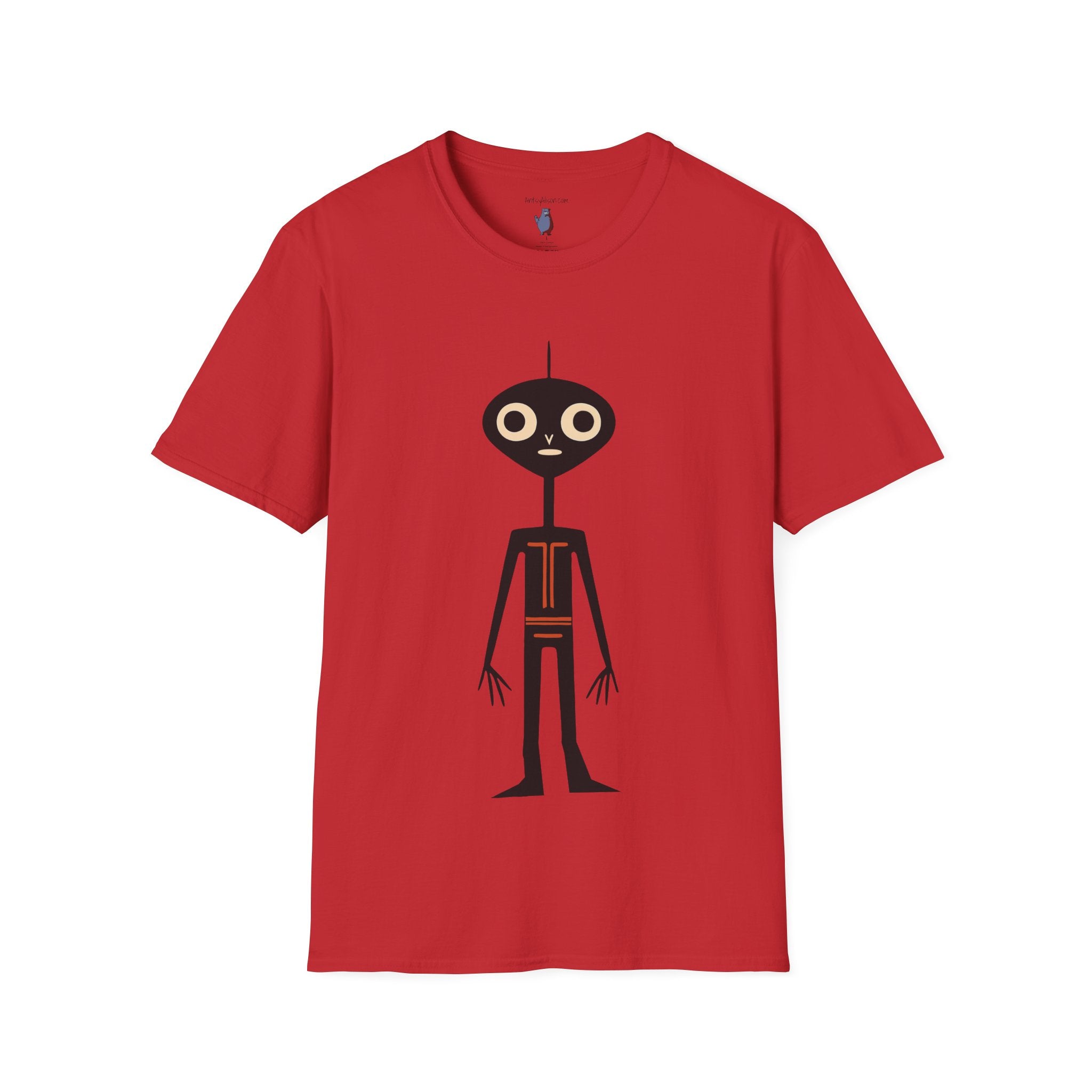 Midwest Modern UAP Alien Number One Graphic Art Tee - 100% Cotton T-Shirt