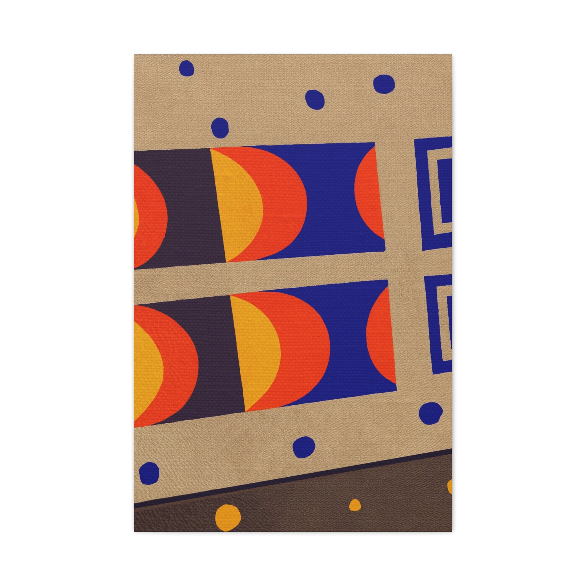 Midwest Modern Abstract Retro Game Sports Board #3 - Matte Canvas, Stretched, 1.25"