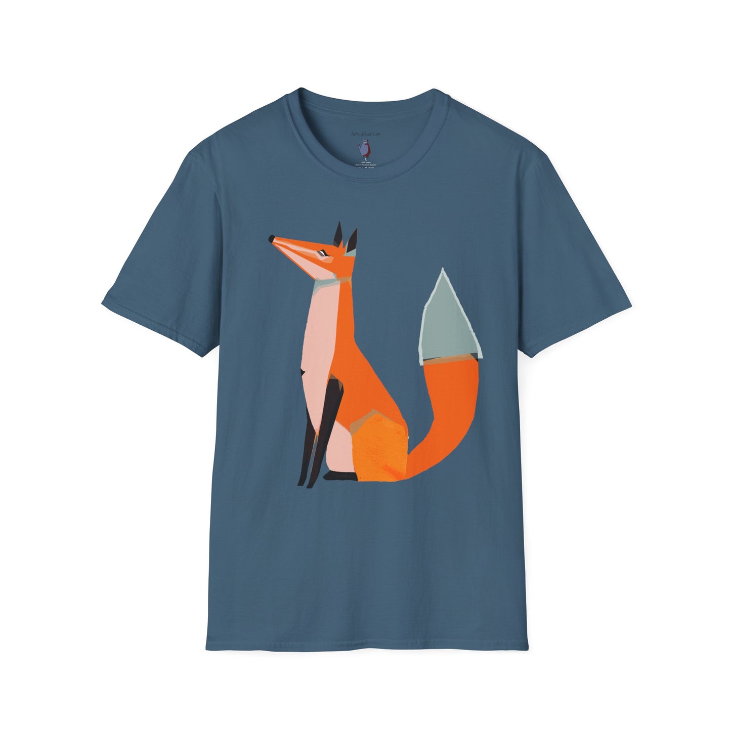 Proud and Stoic Fox Graphic Art Tee - 100% Cotton T-Shirt