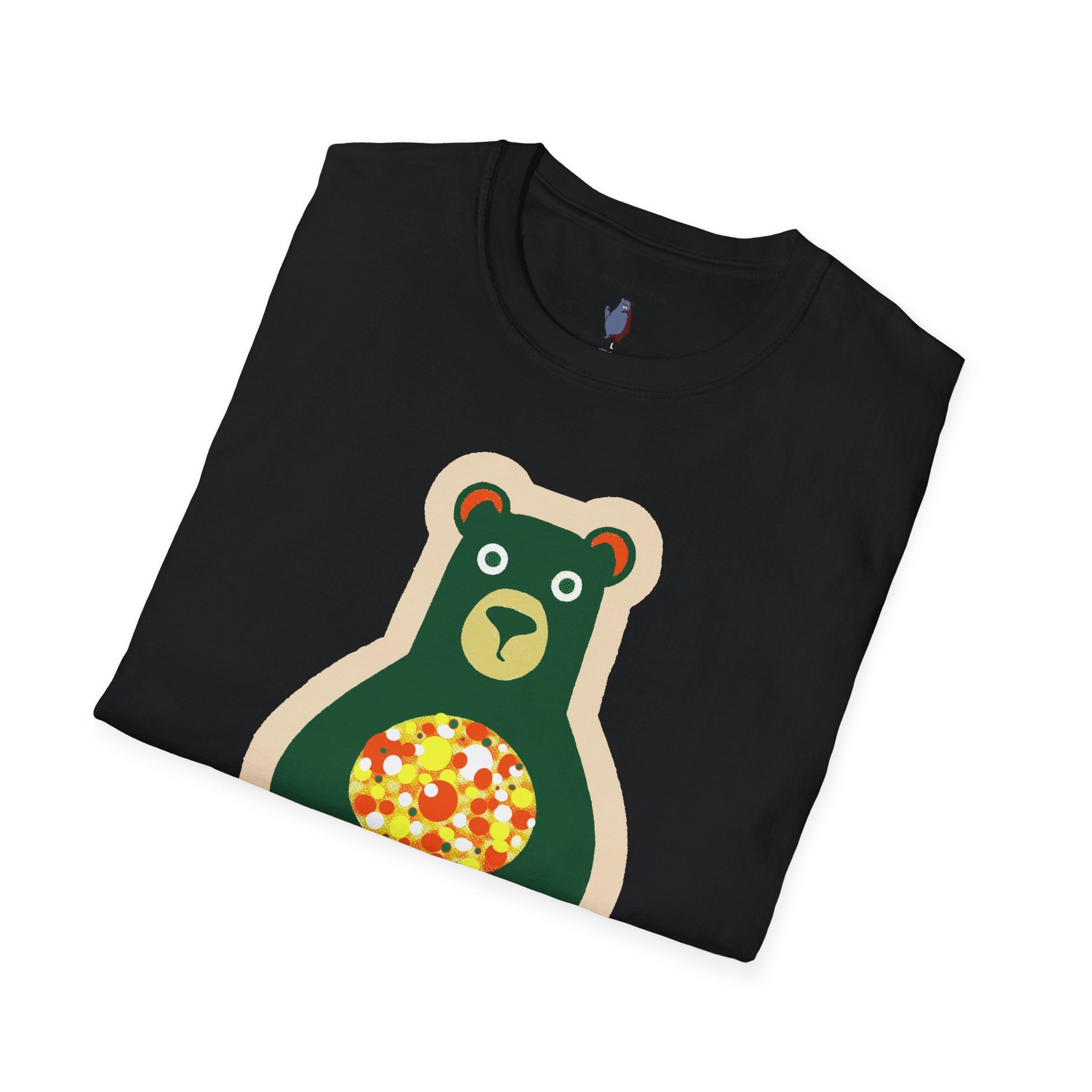 Mod Gumball Bear Graphic Art Tee - 100% Cotton T-Shirt