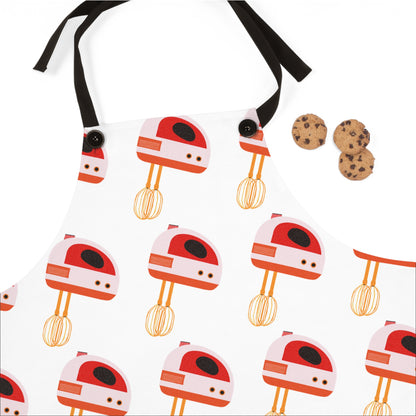 Retro Hand Mixer Patterned Apron (AOP)