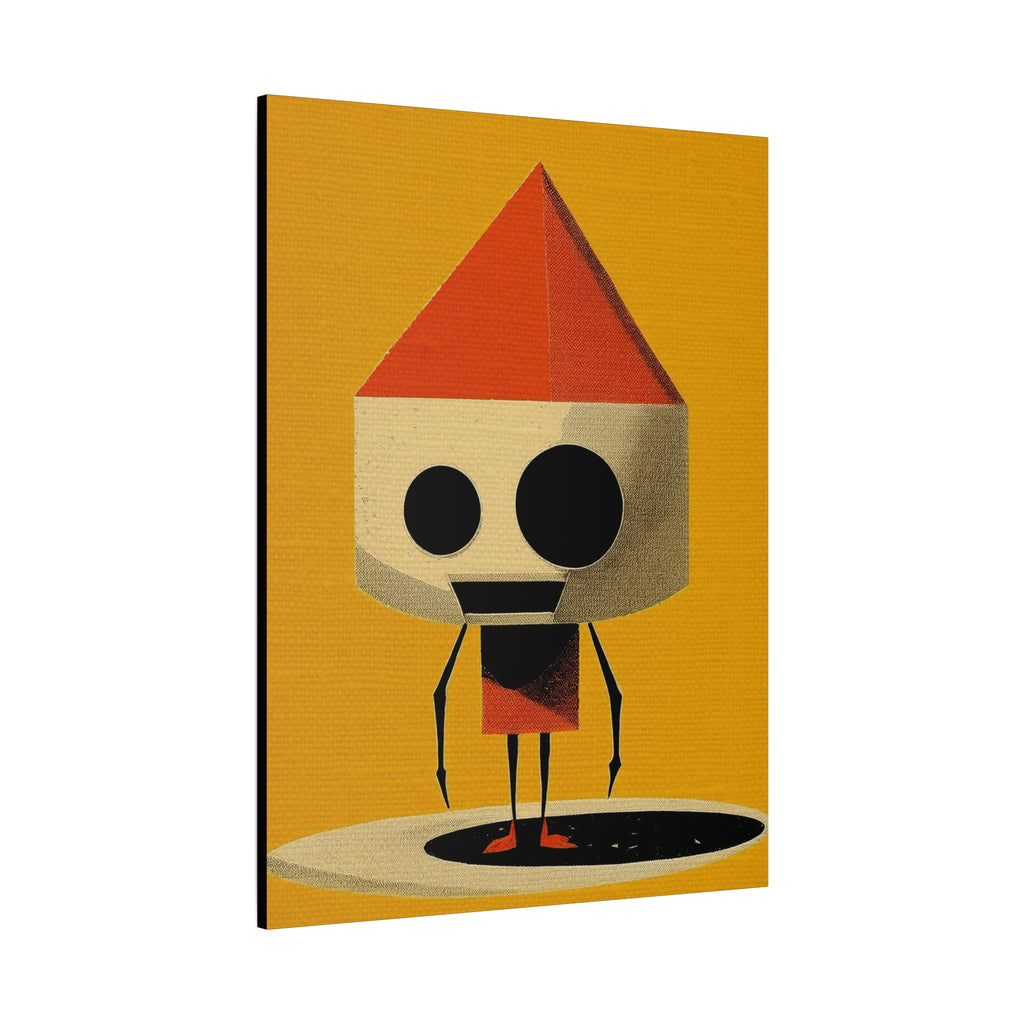 Midwest Modern Pop Art Robot Print - Matte Canvas, Stretched, 1.25" - wall decor, fun art, modern, simple, graphic, robot