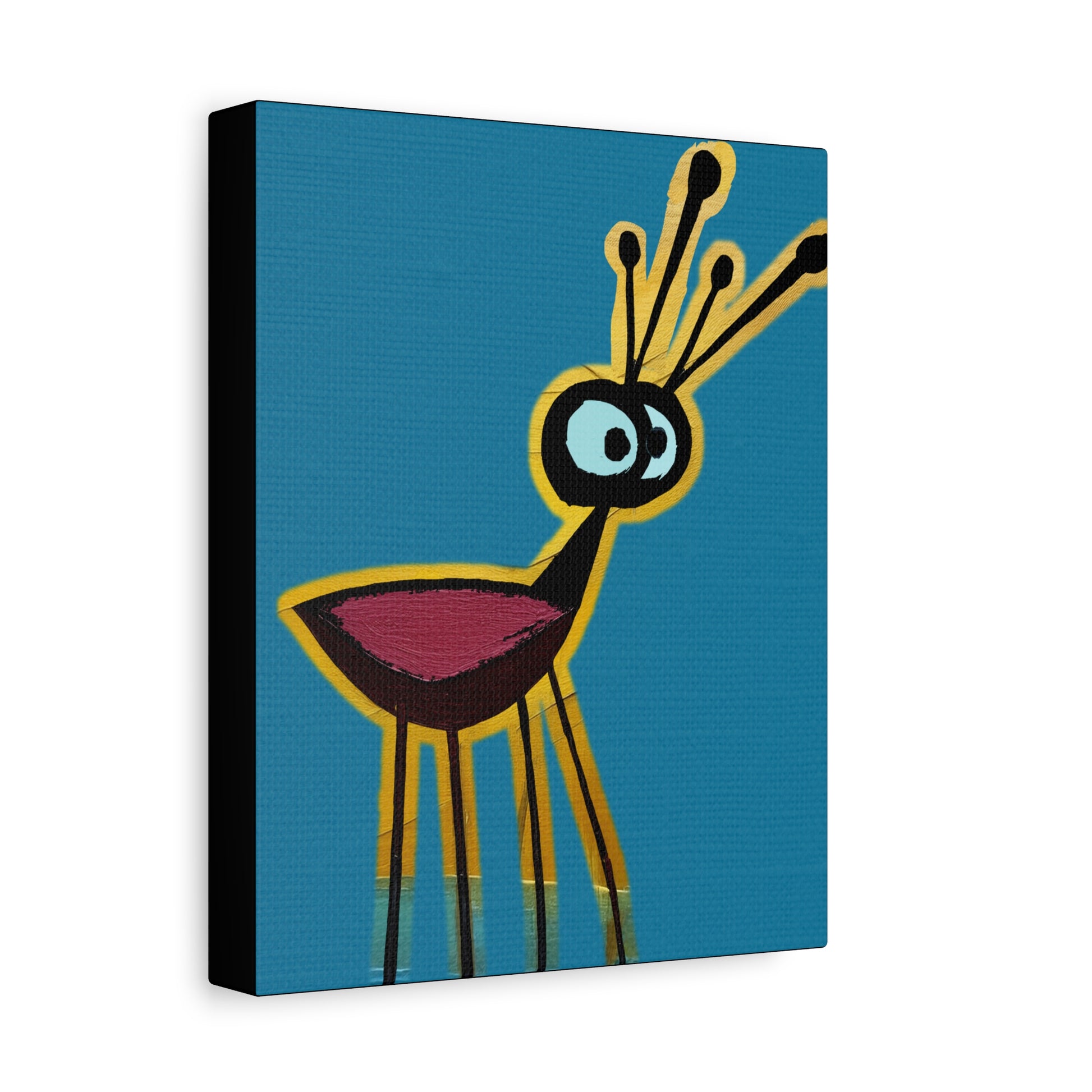 Midwest Mod Quirky Insect Art Print  - Matte Canvas, Stretched, 1.25"