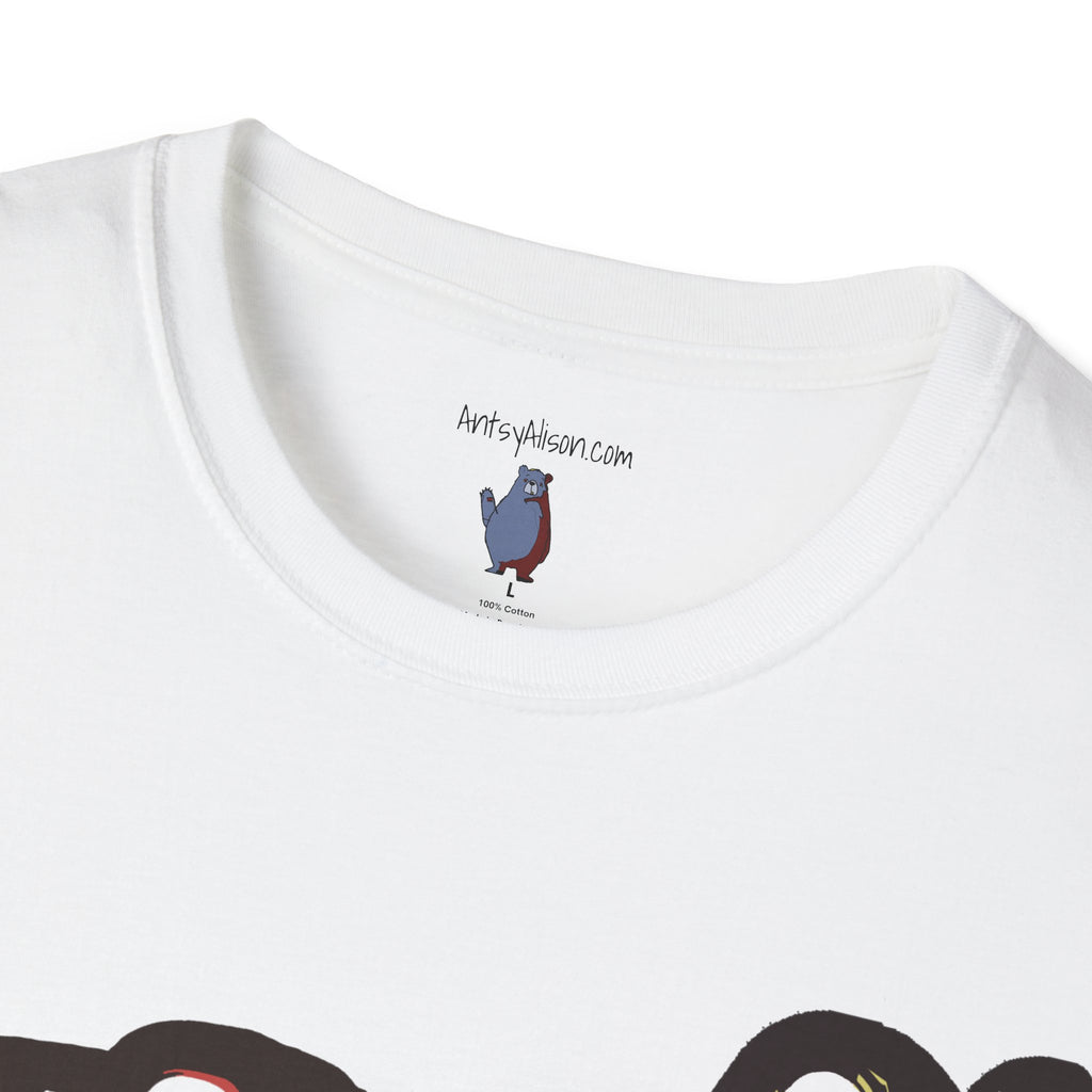 Retro Dog Duo Graphic Art Unisex T-Shirt - 100% Cotton