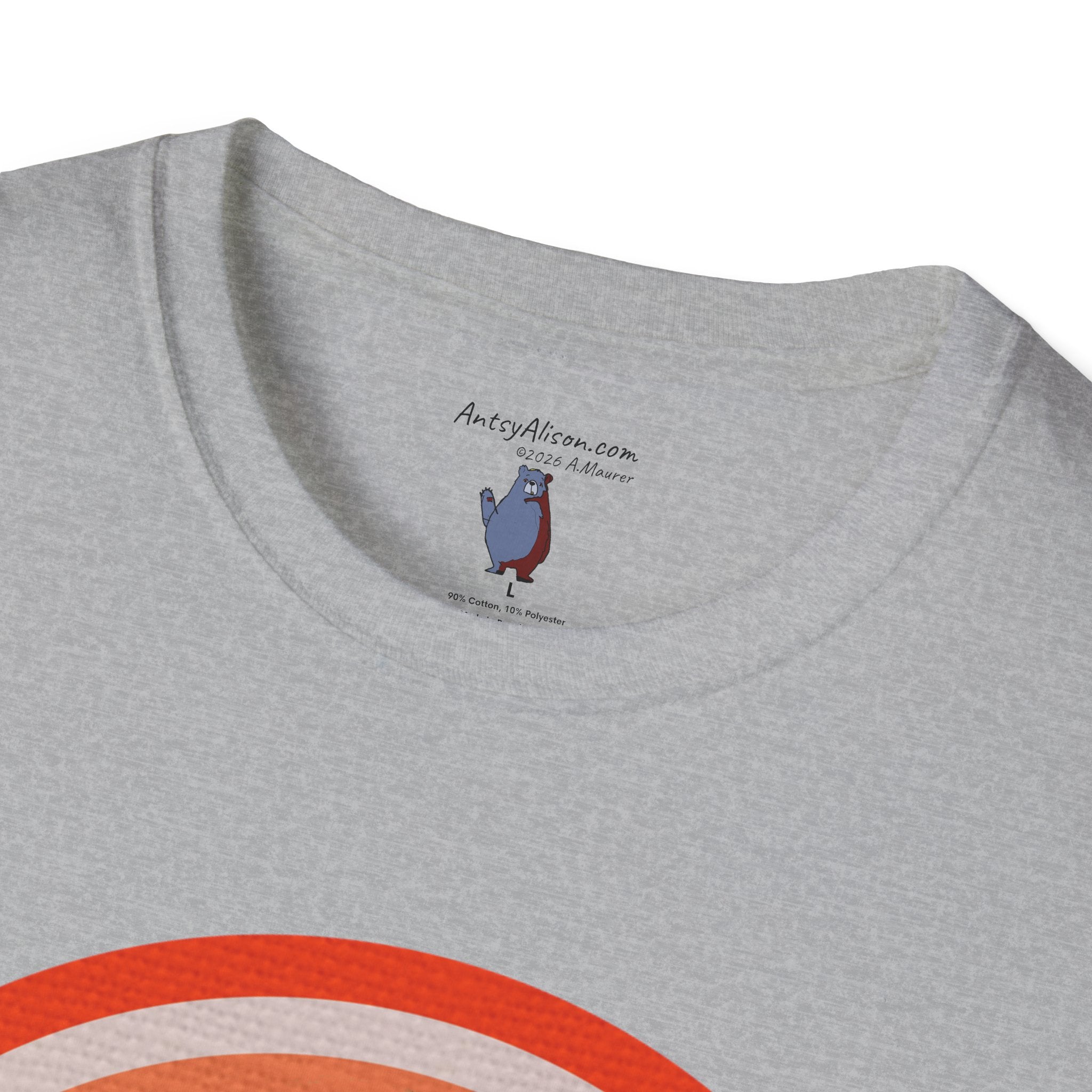 Midwest Modern Pop Icon Orange Slice - 100% Cotton Graphic Tee - orange, fruit