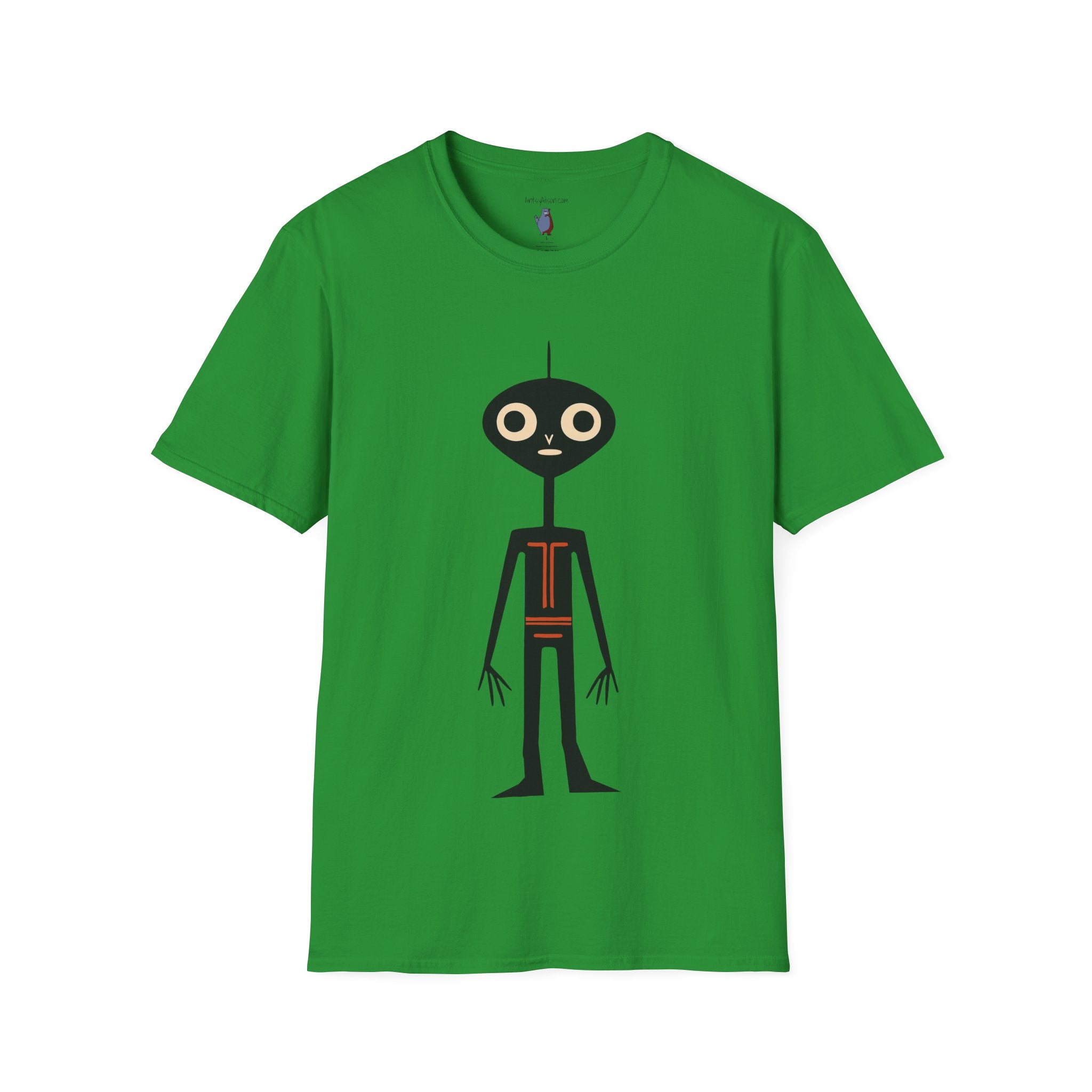Midwest Modern UAP Alien Number One Graphic Art Tee - 100% Cotton T-Shirt