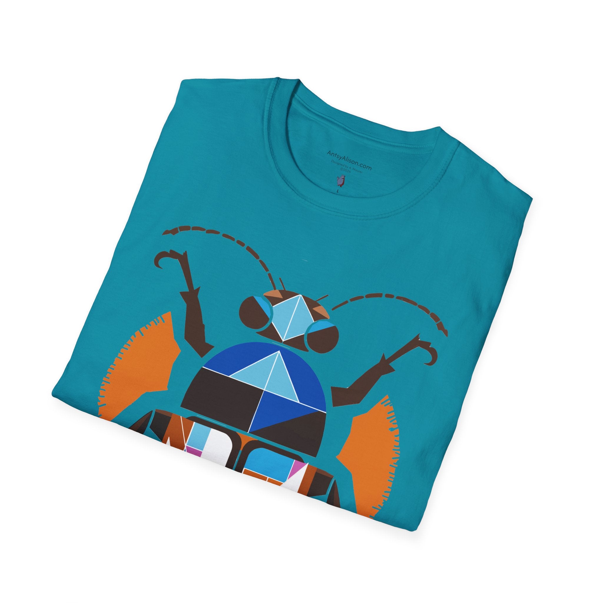 Midwest Modern Deco Beetle - Unisex Softstyle T-Shirt