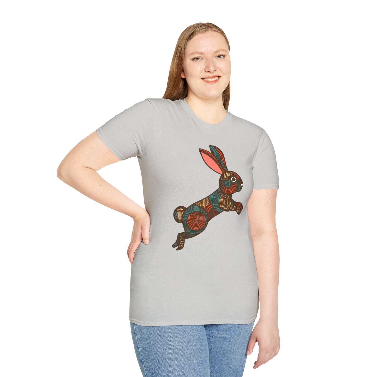 Modern Bunny Rabbit - 100% Cotton T-Shirt