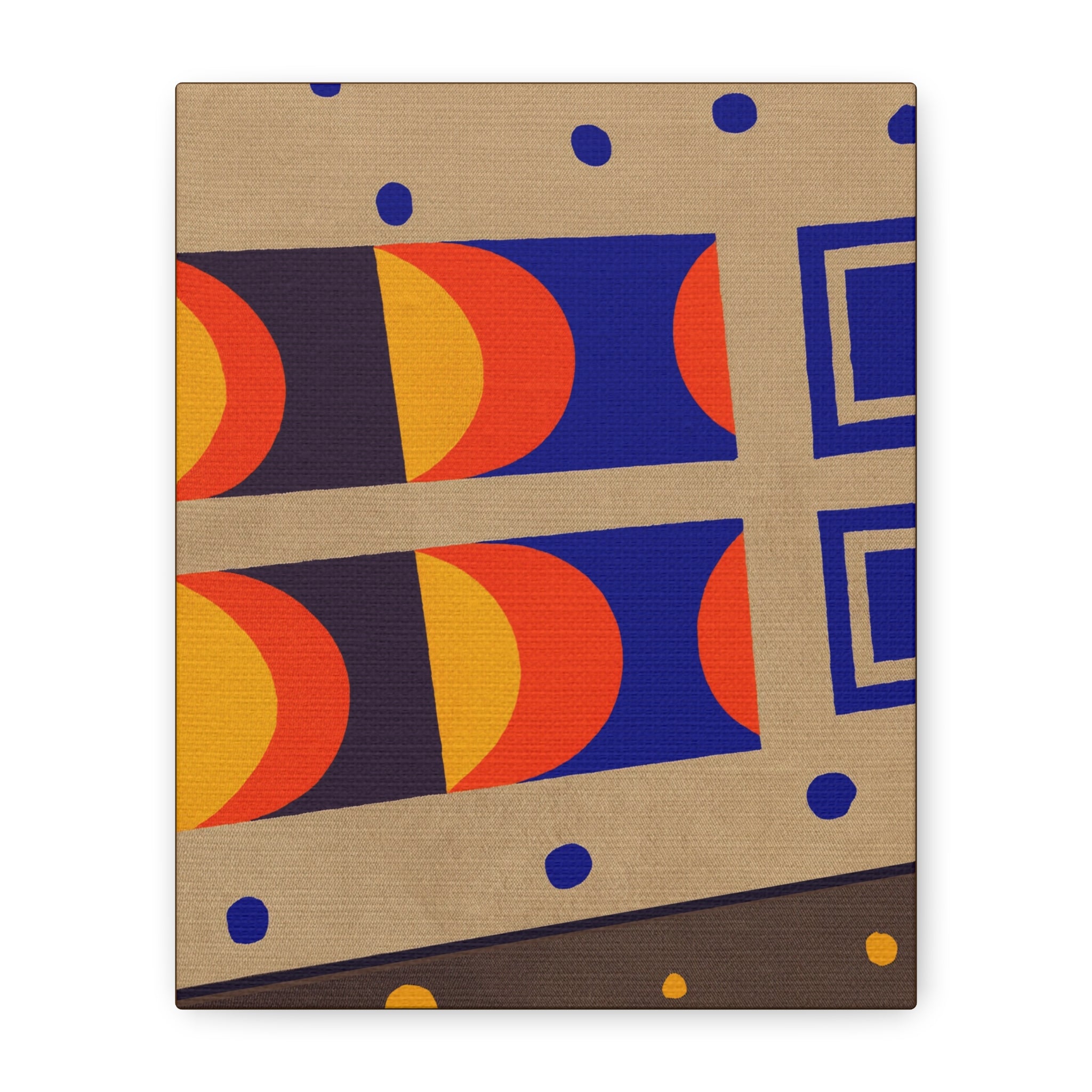Midwest Modern Abstract Retro Game Sports Board #3 - Matte Canvas, Stretched, 1.25"