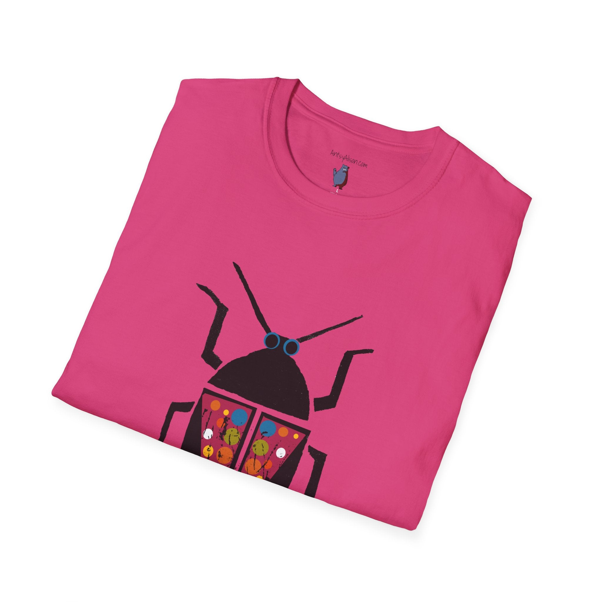 Midwest Modern Beetle Graphic Art Tee - 100% Cotton T-Shirt