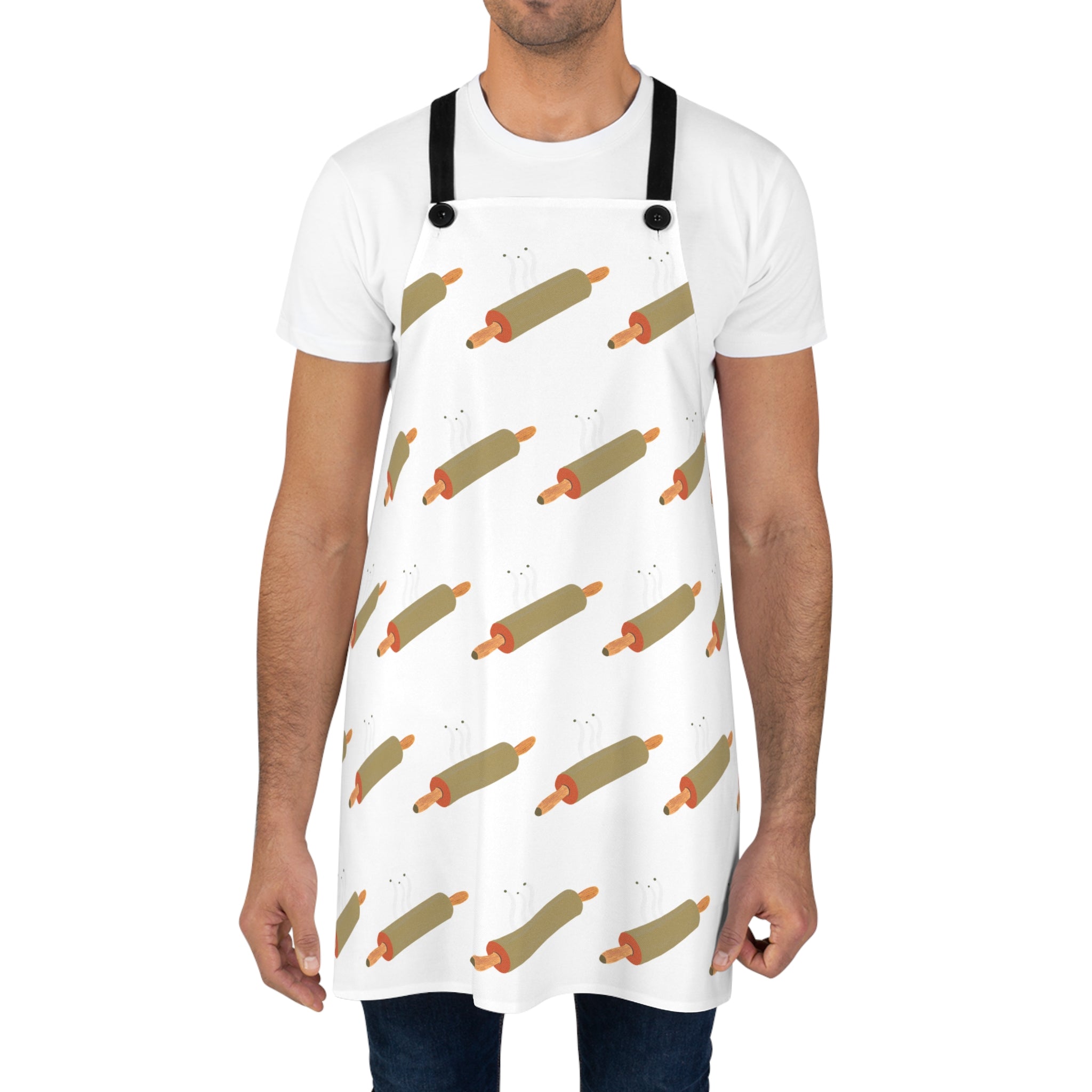 Modern Rolling Pin Patterned Apron (AOP)