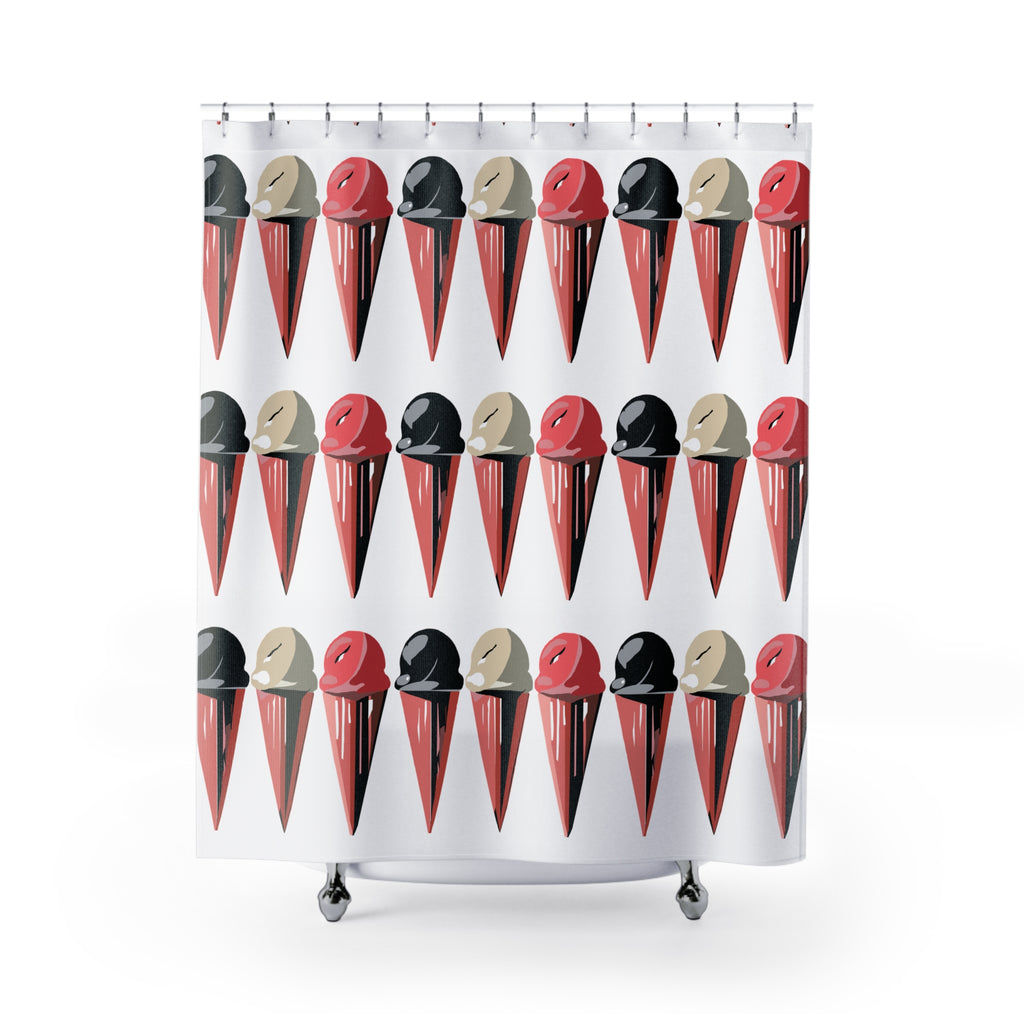 Modern Ice Cream Cones No. 2 Shower Curtain