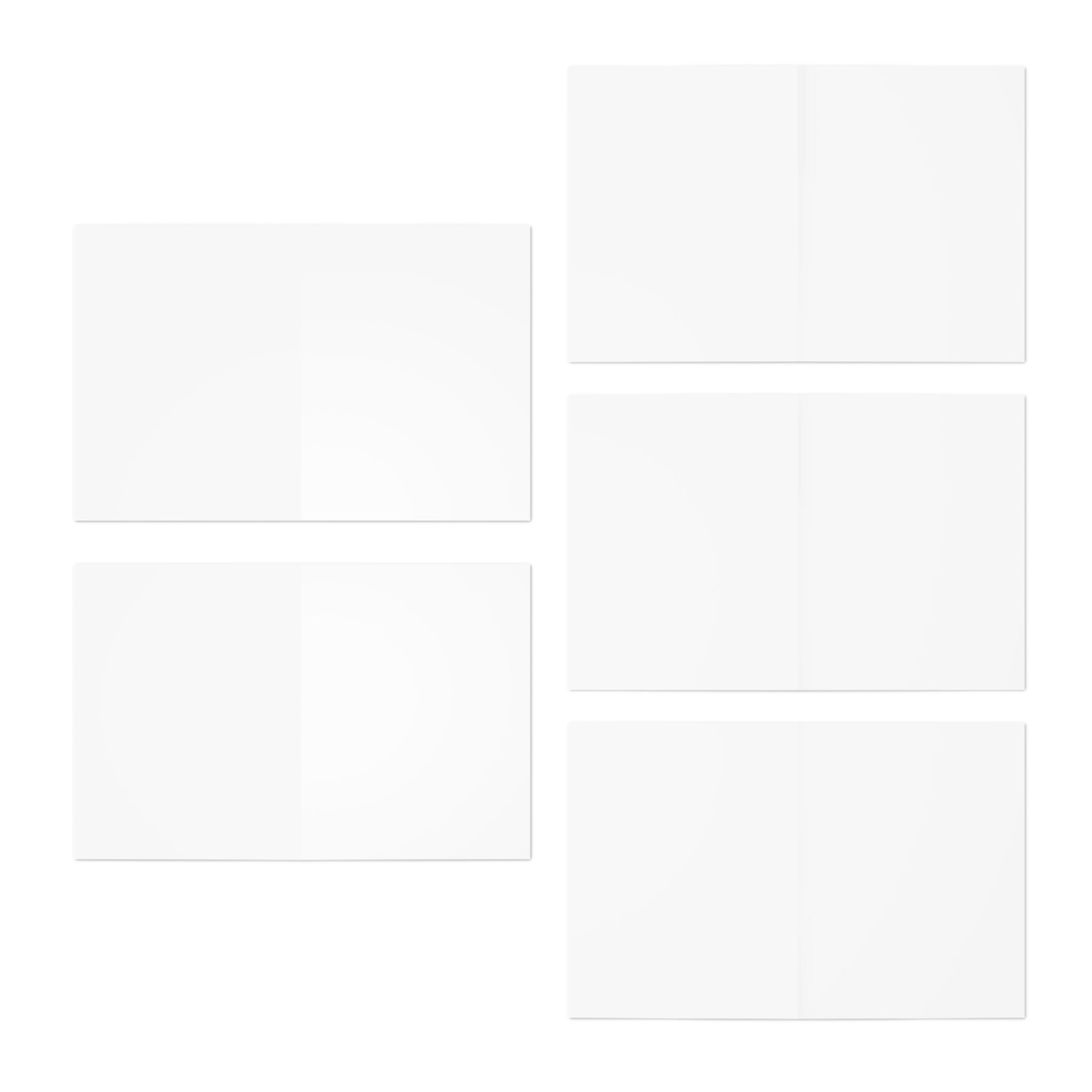 Festive Multi-Design Retro Winter Mittens Greeting Card (5-Pack) - Christmas & Holiday Collection