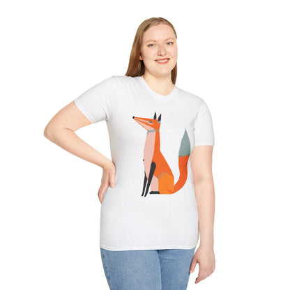 Proud and Stoic Fox Graphic Art Tee - 100% Cotton T-Shirt