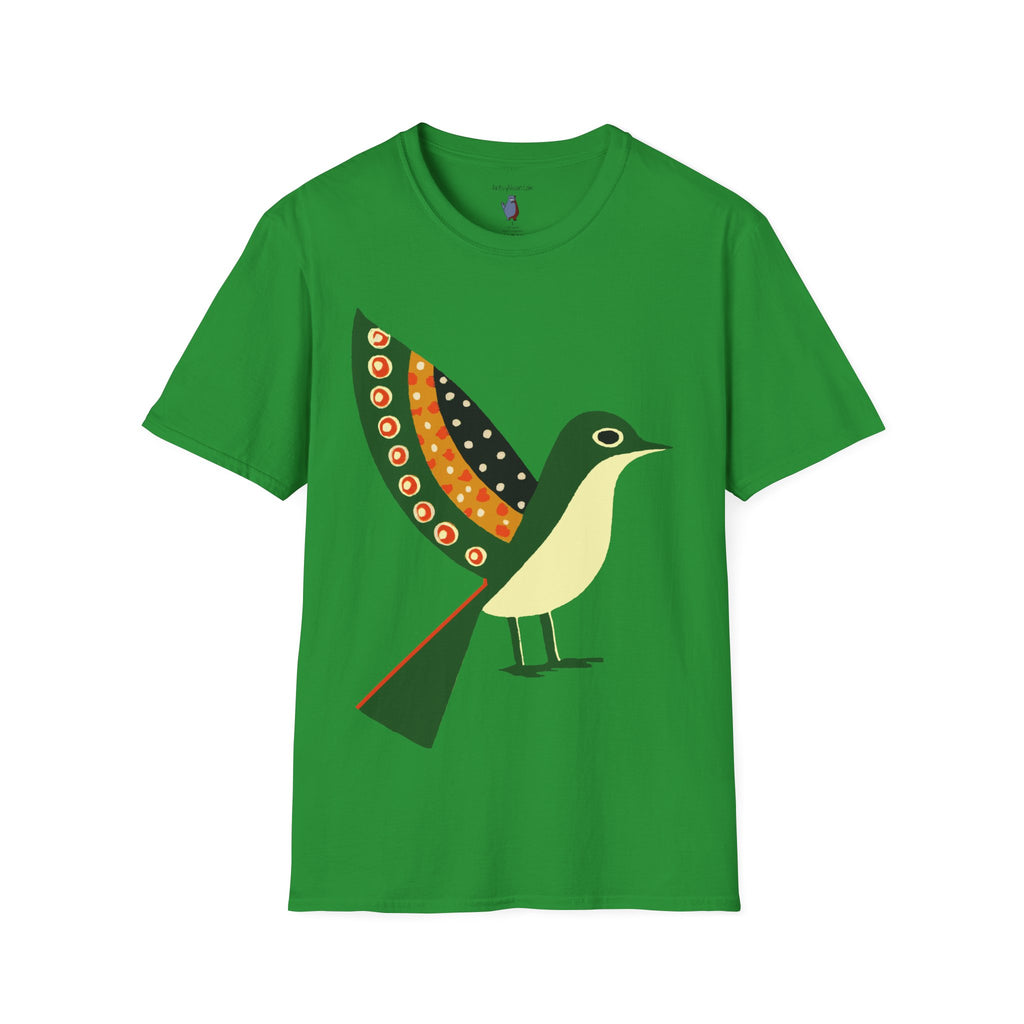 Ready to Fly Bird Graphic Art Tee - 100% Cotton T-Shirt